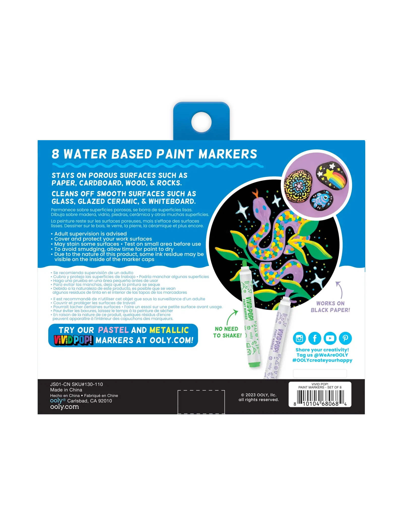 Ooly Vivid Pop! Water Based Paint Markers