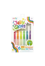 Ooly Jelly Gloss: Neon Multi-Surface Deco. Gel Pens (Set of 6)