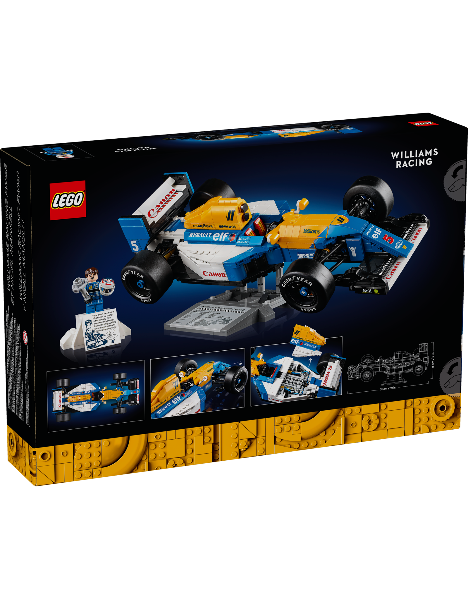 LEGO Icons 10353 Williams Racing FW14B & Nigel Mansell