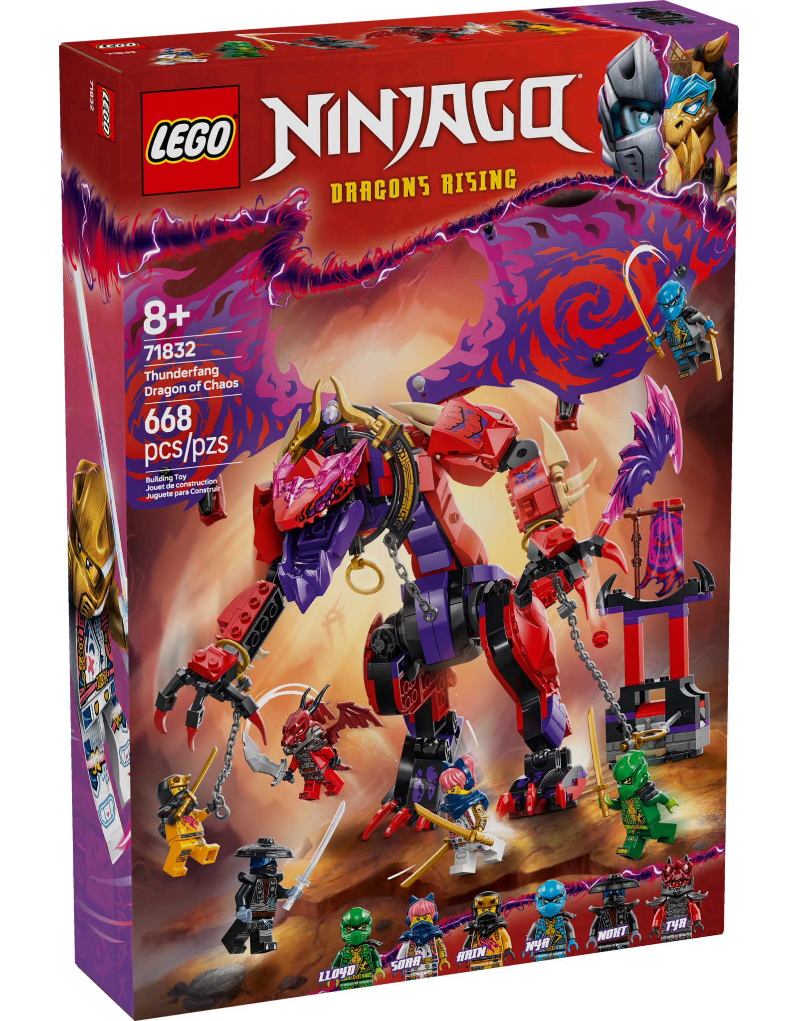 LEGO Ninjago 71832 Thunderfang Dragon of Chaos