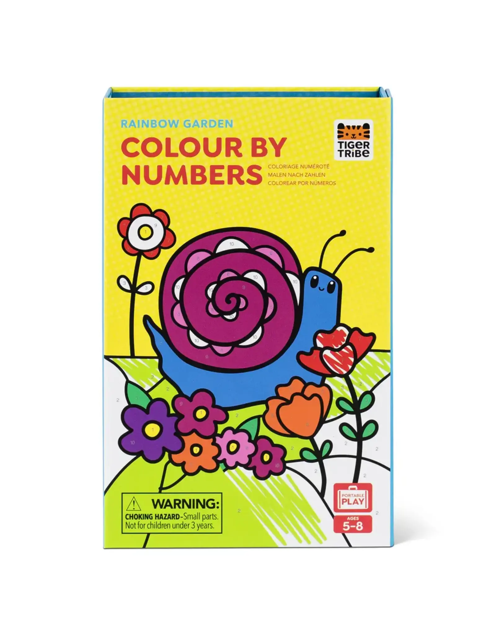 Colour by Numbers - Rainbow Garden