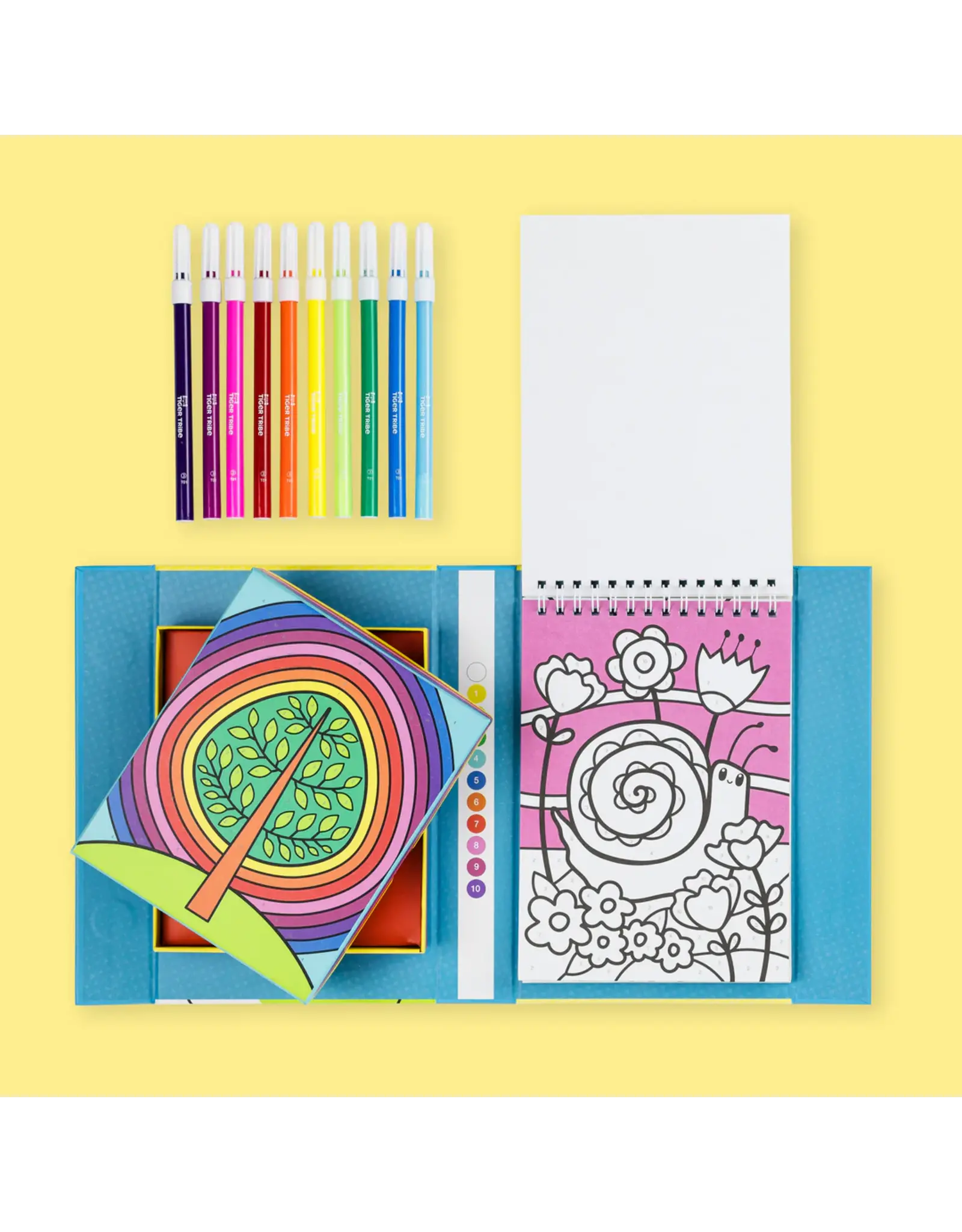 Colour by Numbers - Rainbow Garden