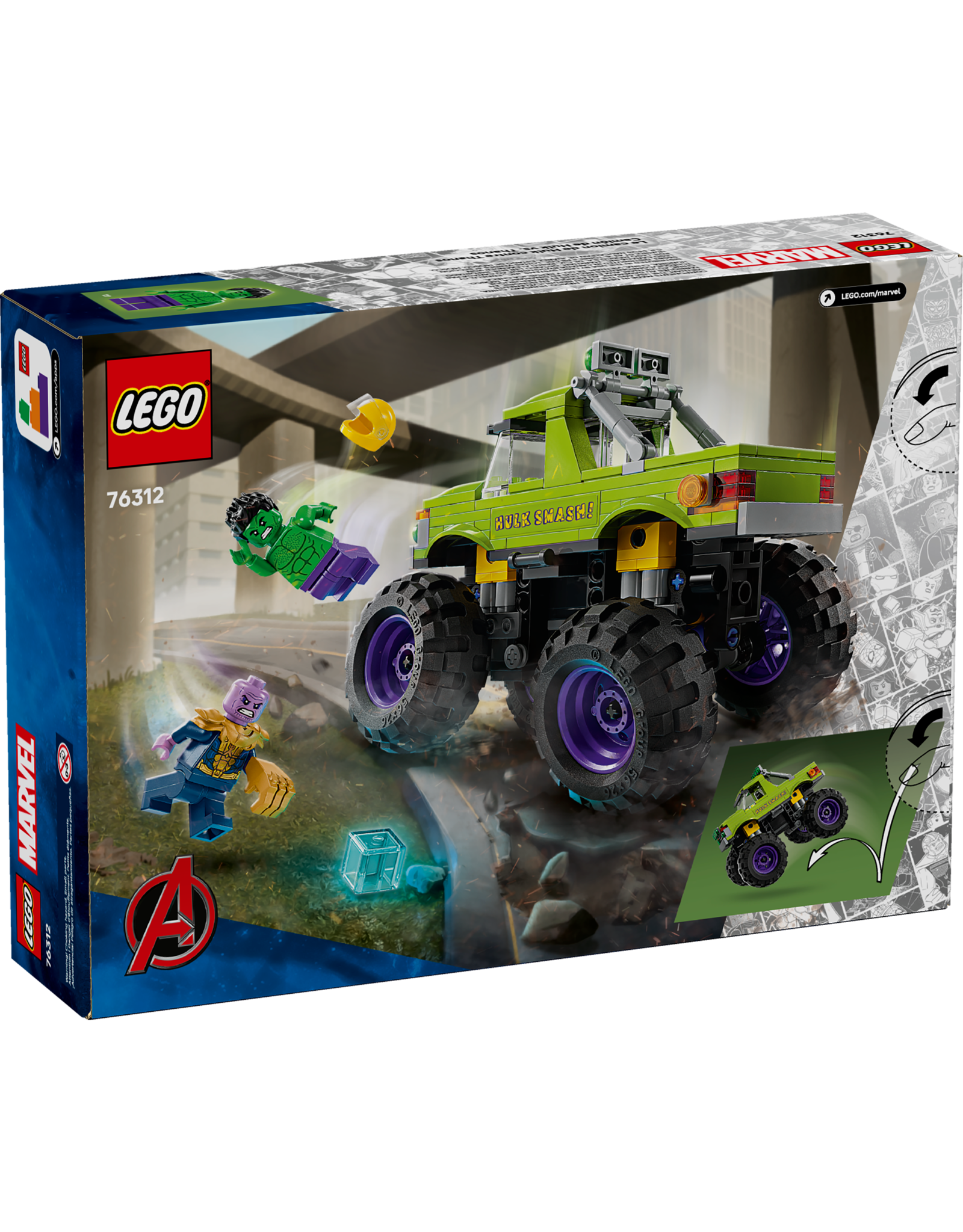 LEGO Super Heroes 76312 The Hulk Truck vs. Thanos