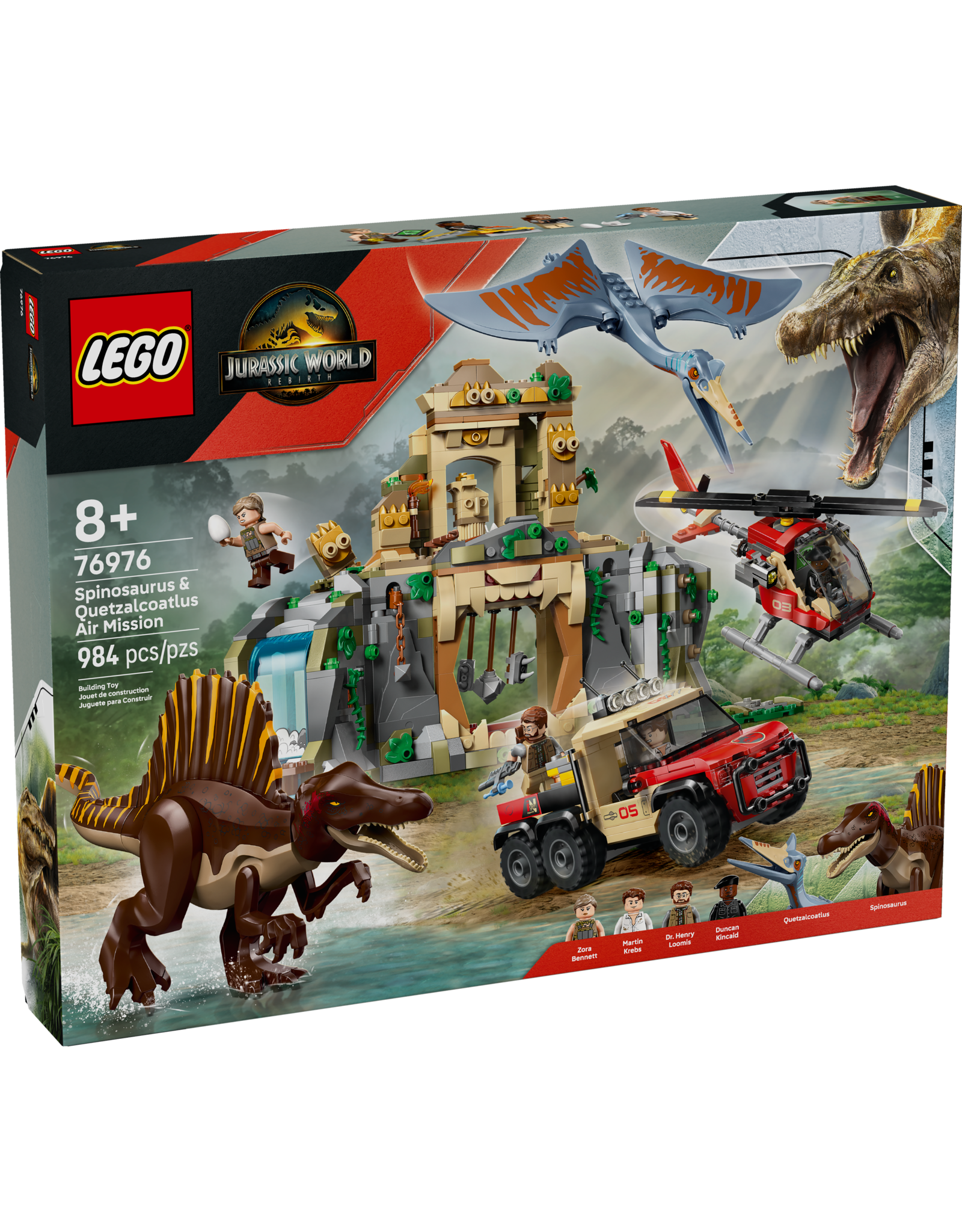 LEGO Jurassic World 76976 Spinosaurus & Quetzalcoatlus Air Mission
