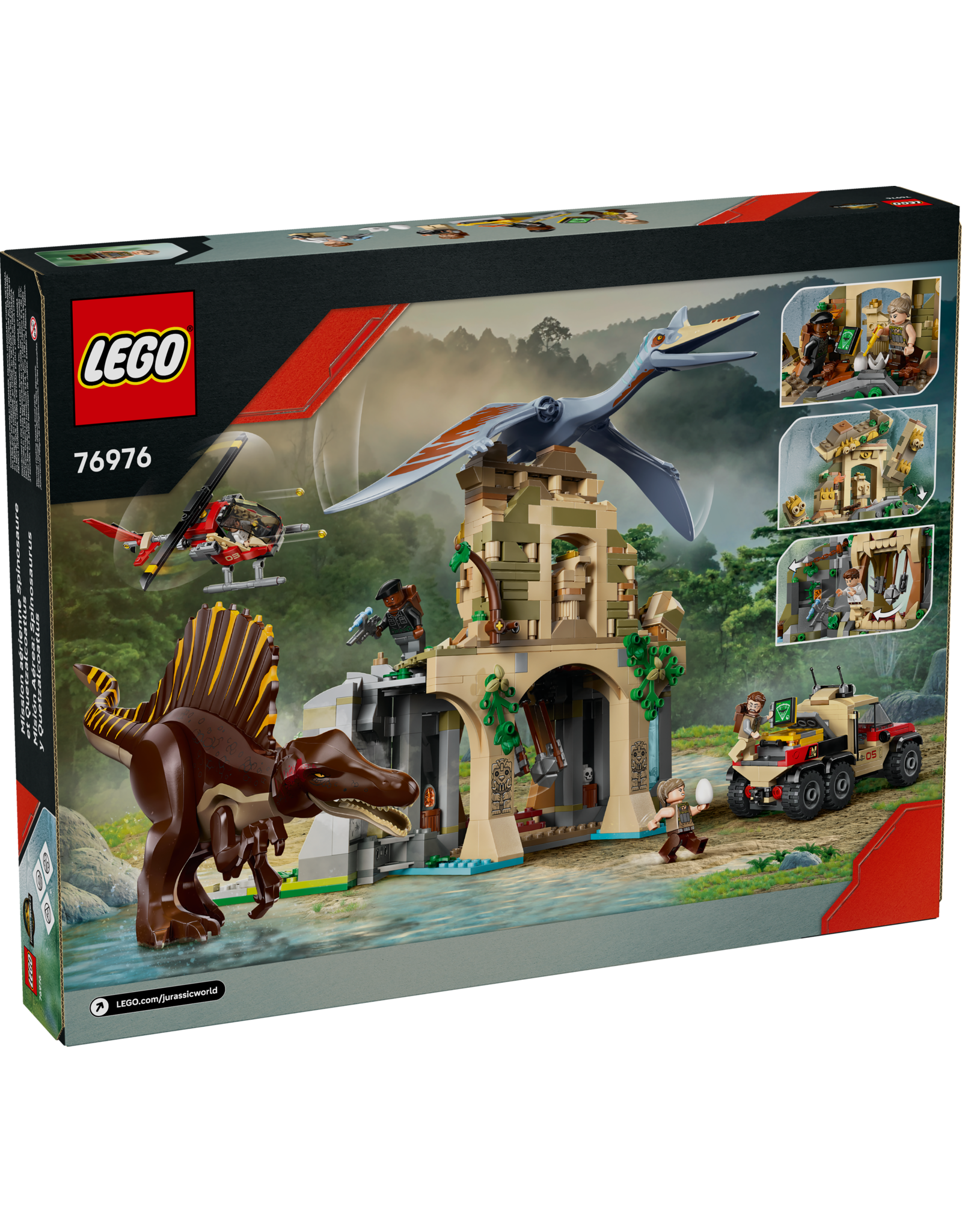 LEGO Jurassic World 76976 Spinosaurus & Quetzalcoatlus Air Mission