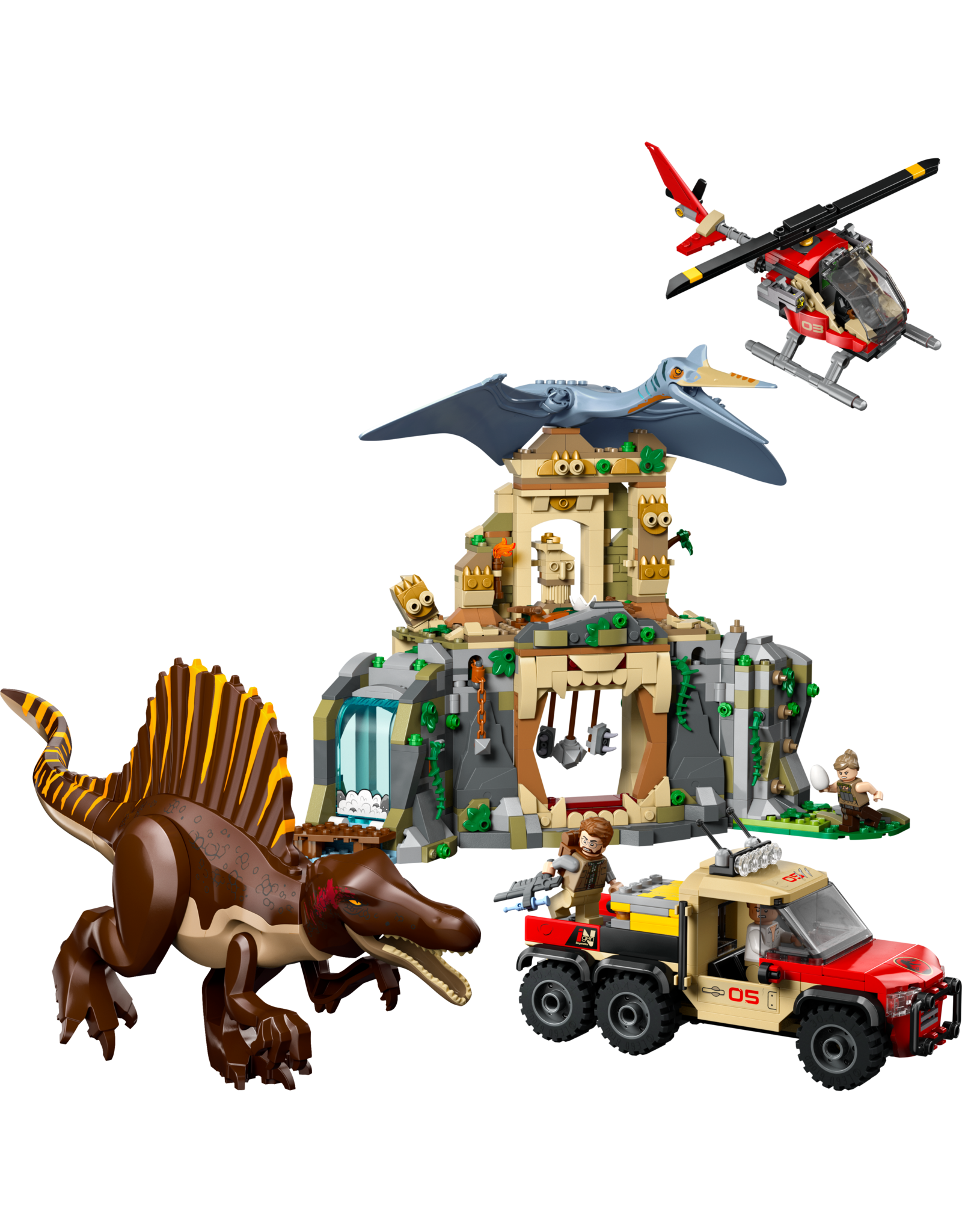 LEGO Jurassic World 76976 Spinosaurus & Quetzalcoatlus Air Mission