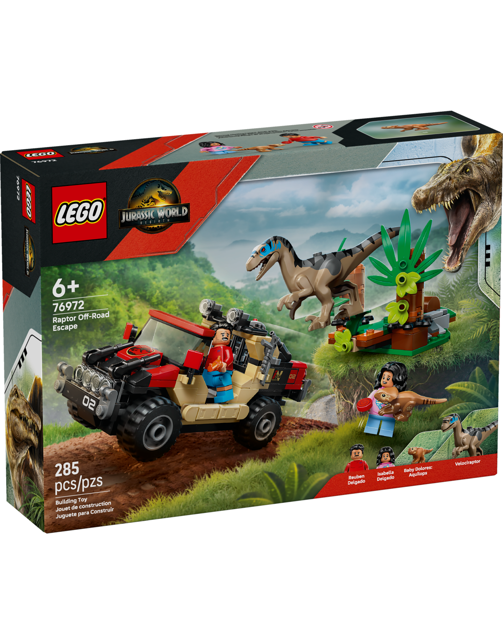 LEGO Jurassic World 76972 Raptor Off-Road Escape
