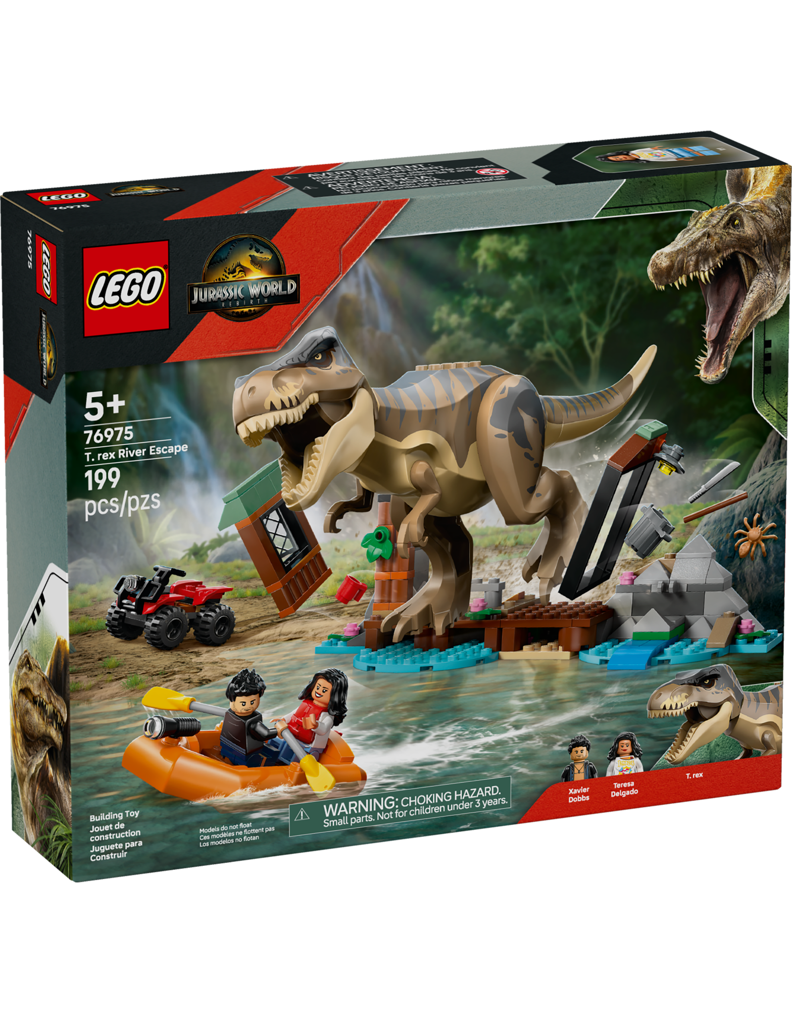 LEGO Jurassic World T. rex River Escape