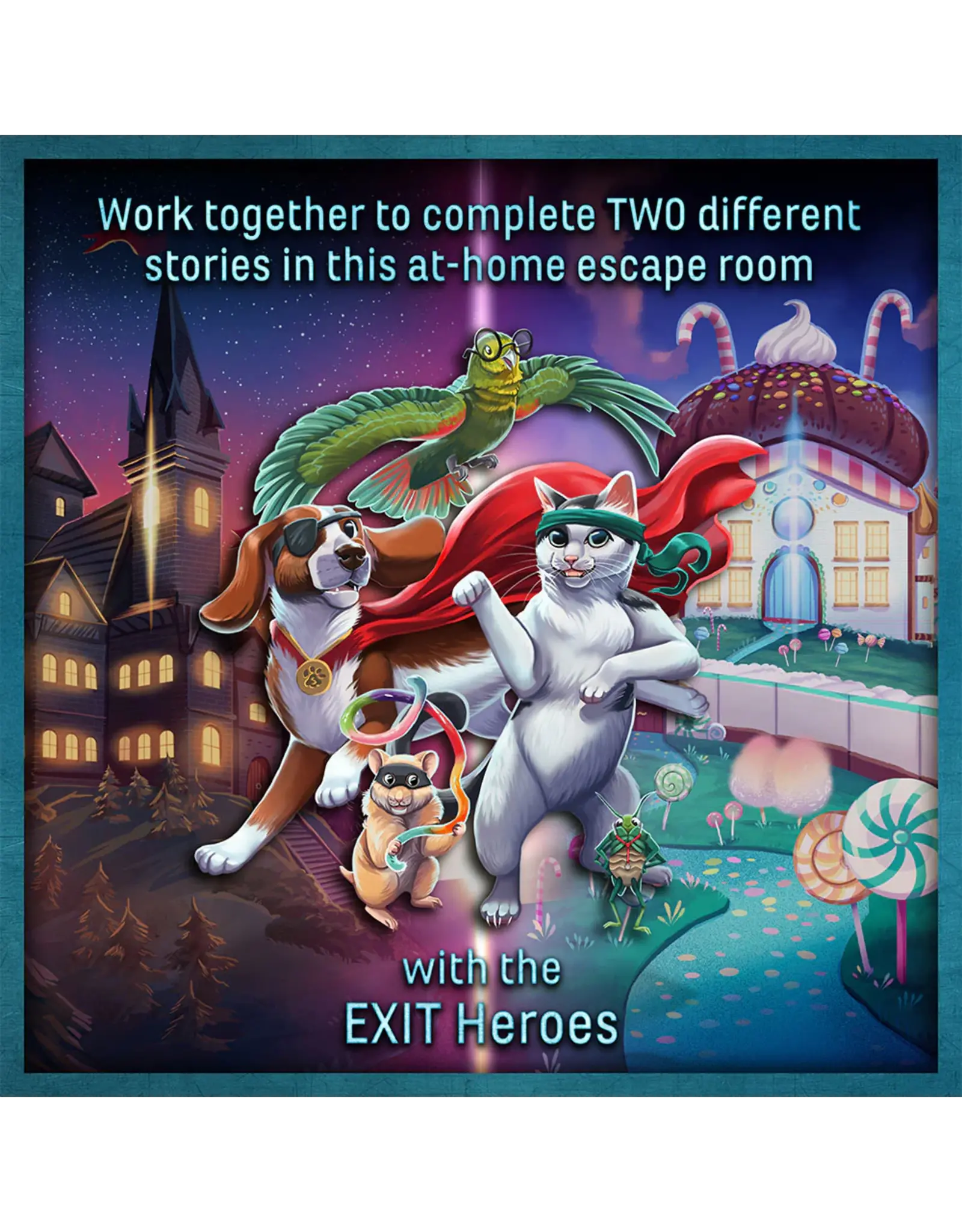 Thames & Kosmos Exit The Game: Family - 2 escape adventures; The Mystery at Meanstone Mnor & The caper at candy castle