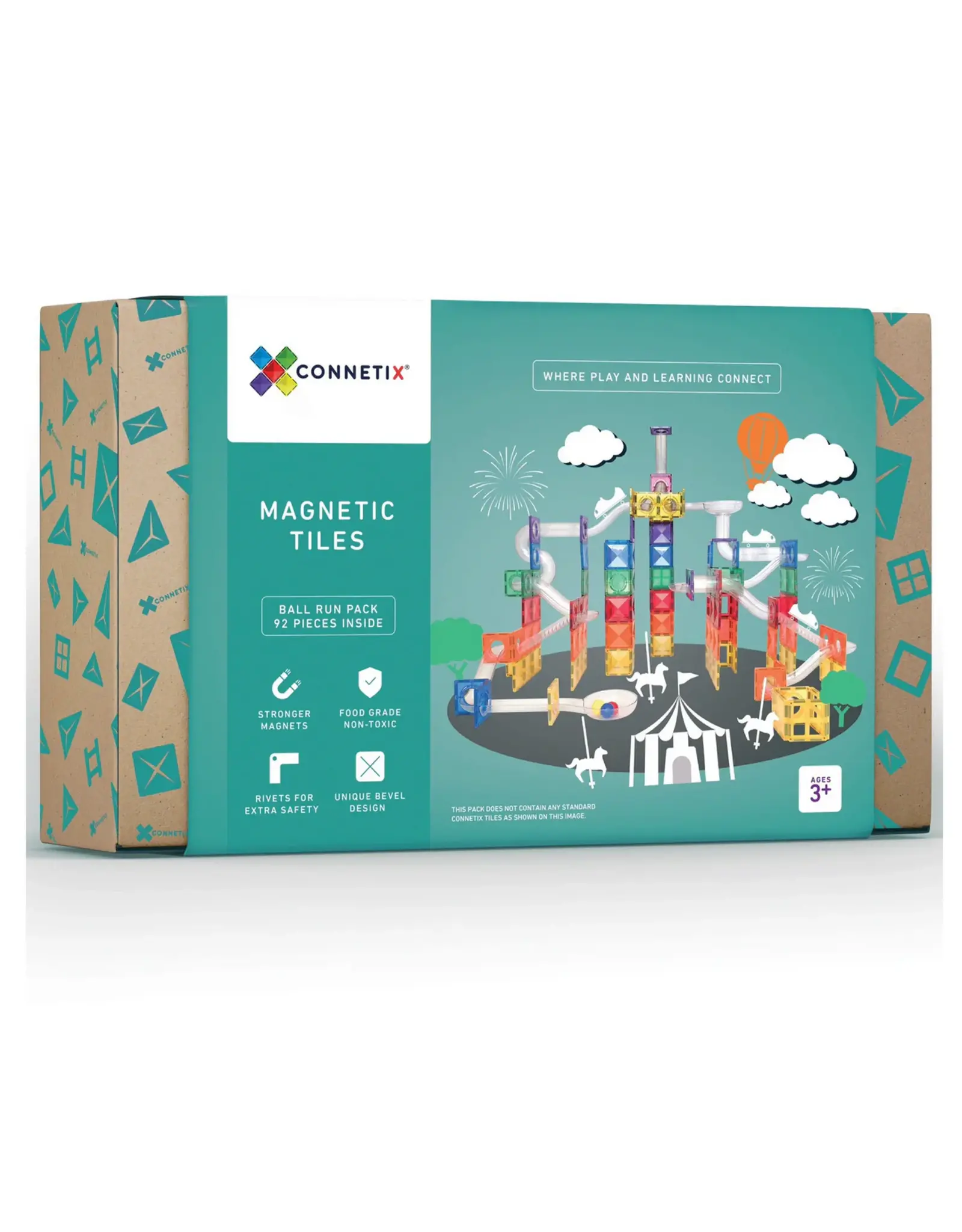 Connetix Rainbow Ball Run Pack 92 pc