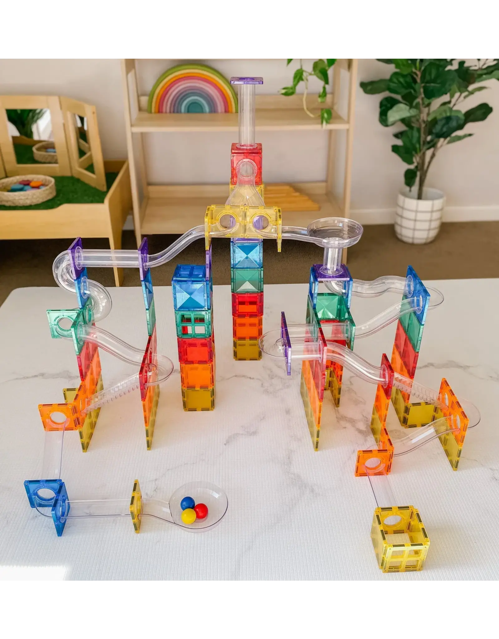 Connetix Rainbow Ball Run Pack 92 pc