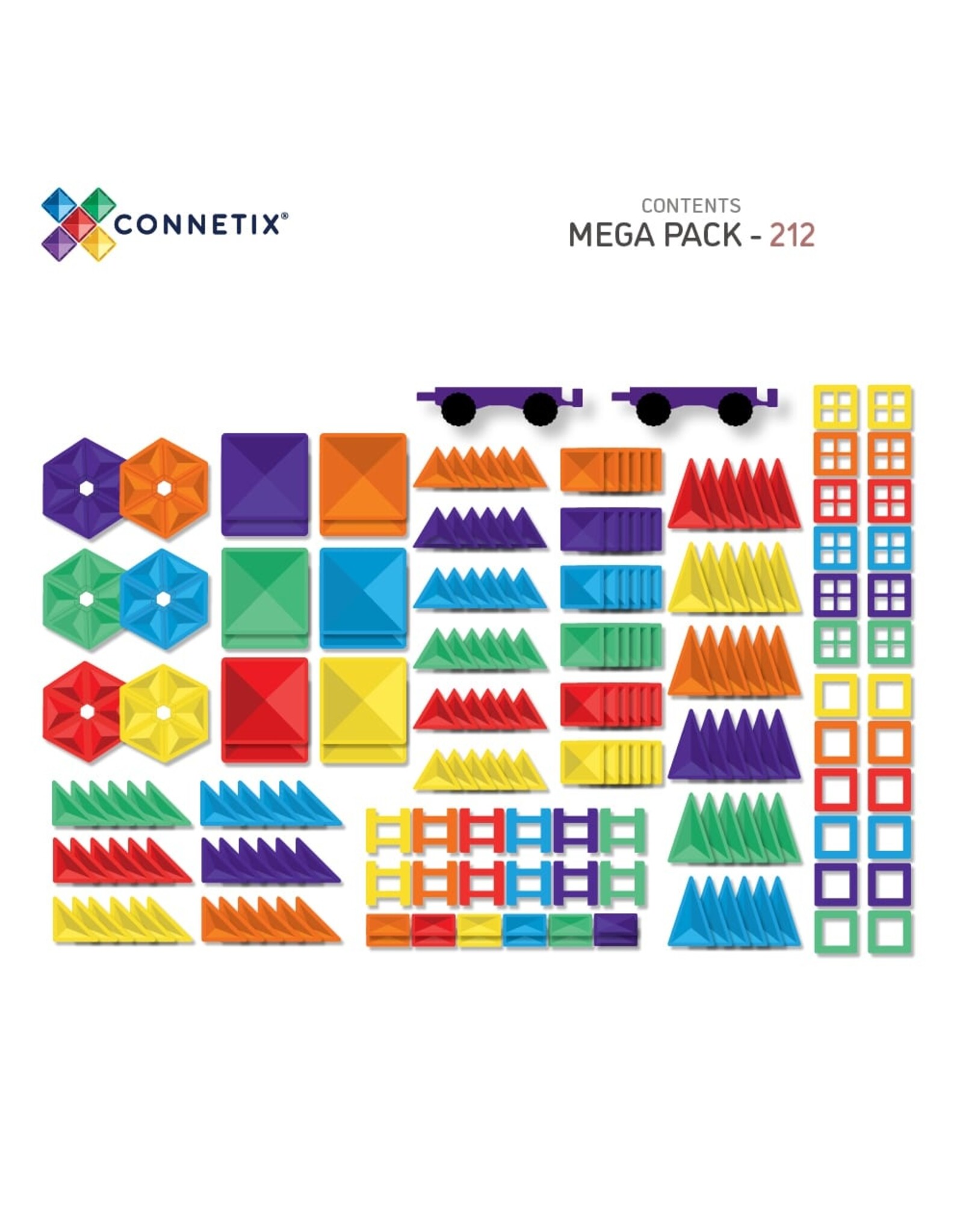 Connetix Rainbow Mega Pack 212 pc
