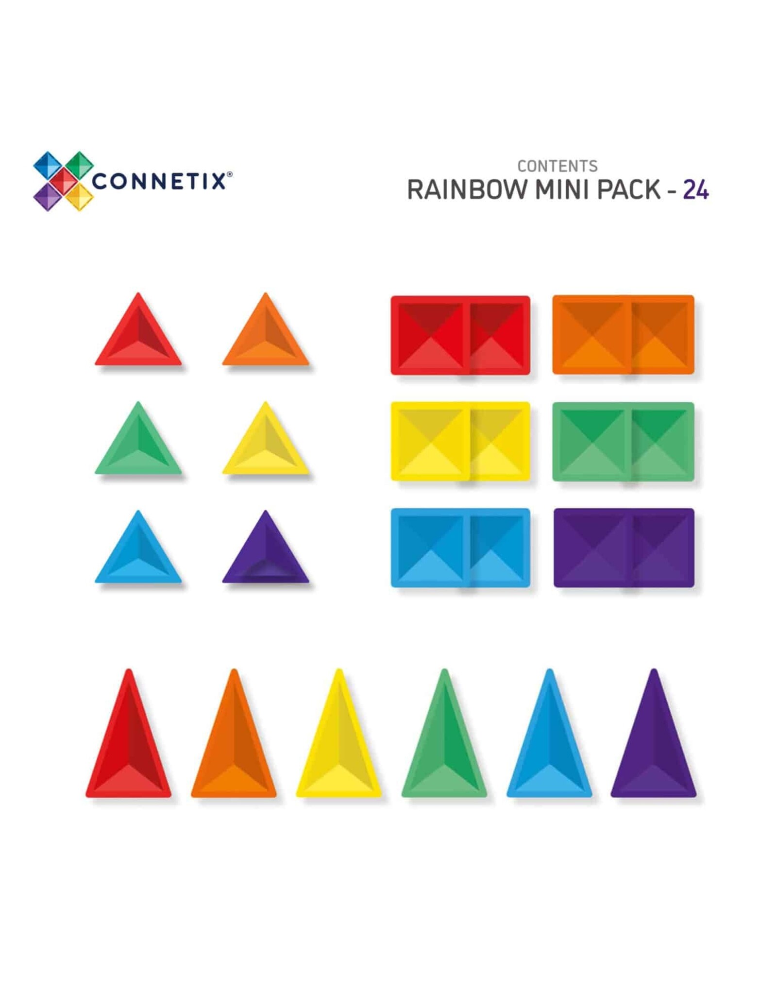 Connetix Rainbow Mini Pack 24 pc