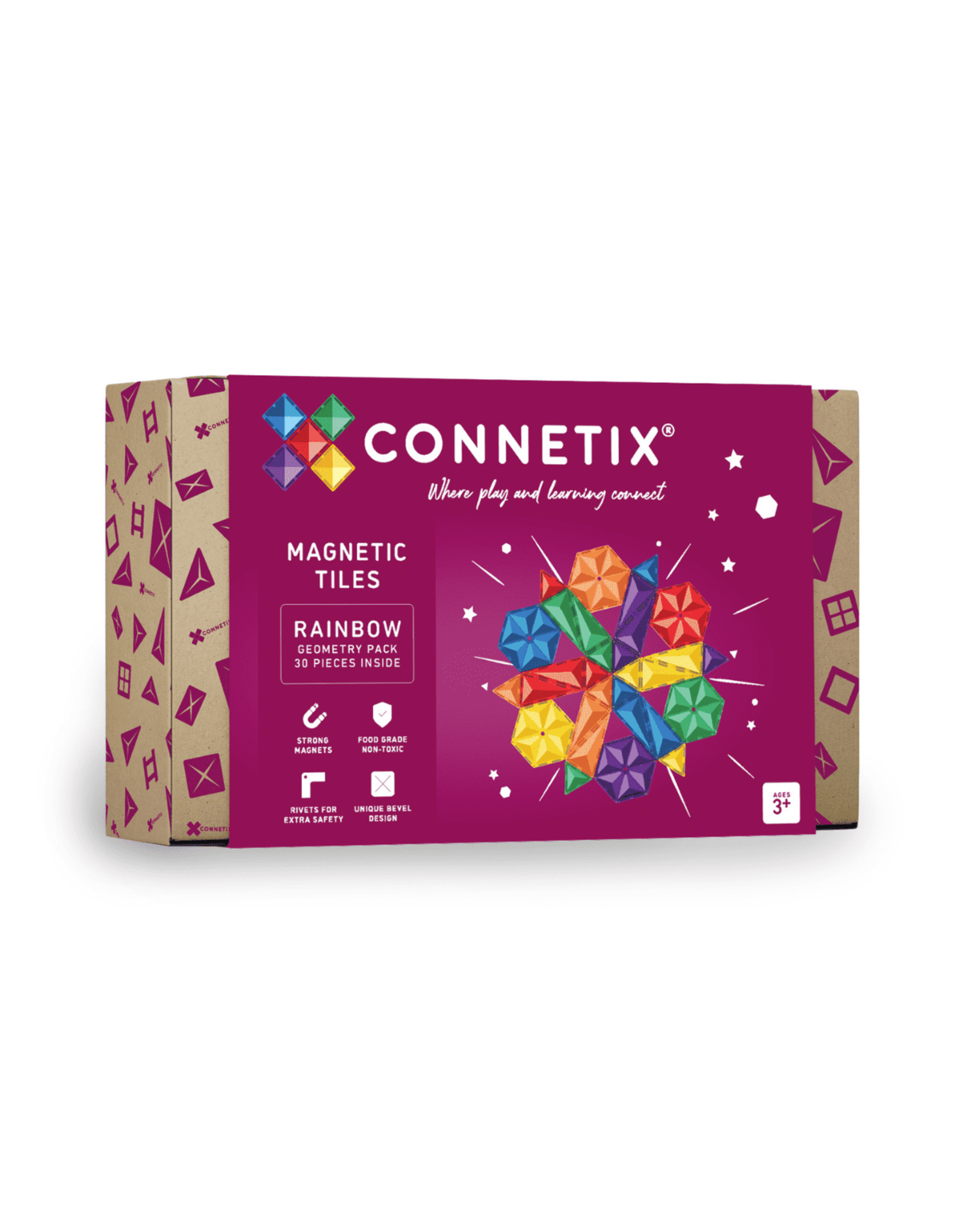 Connetix Rainbow Geometry Pack 30 pc