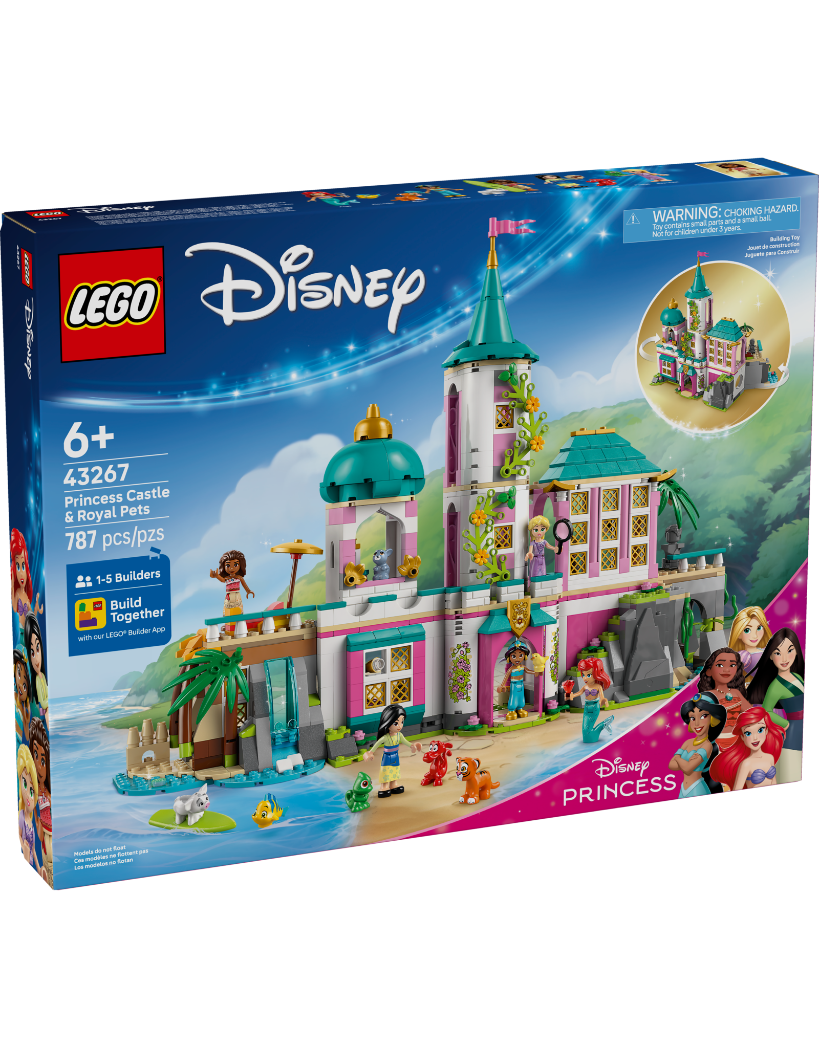 LEGO Disney Princess 43267 Princess Castle & Royal Pets