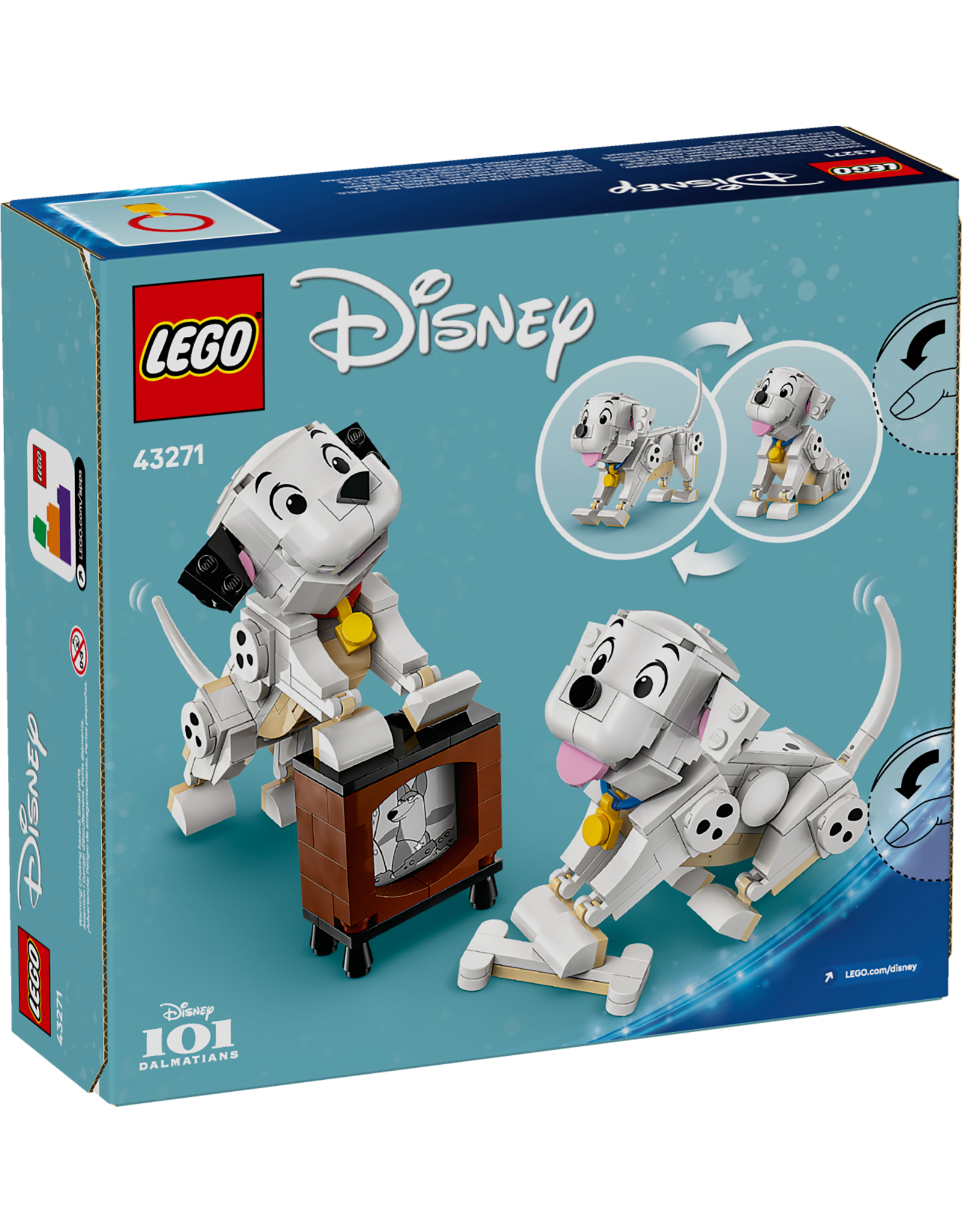 LEGO Disney Classic 43271 Lucky & Penny 101 Dalmatians Puppies