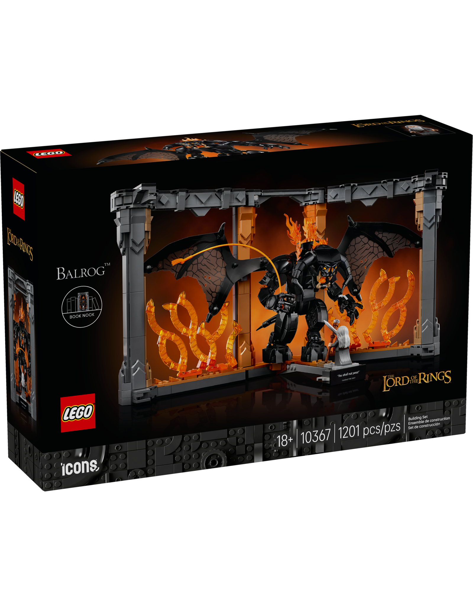 LEGO Icons 10367 The Lord of the Rings: Balrog™ Book Nook