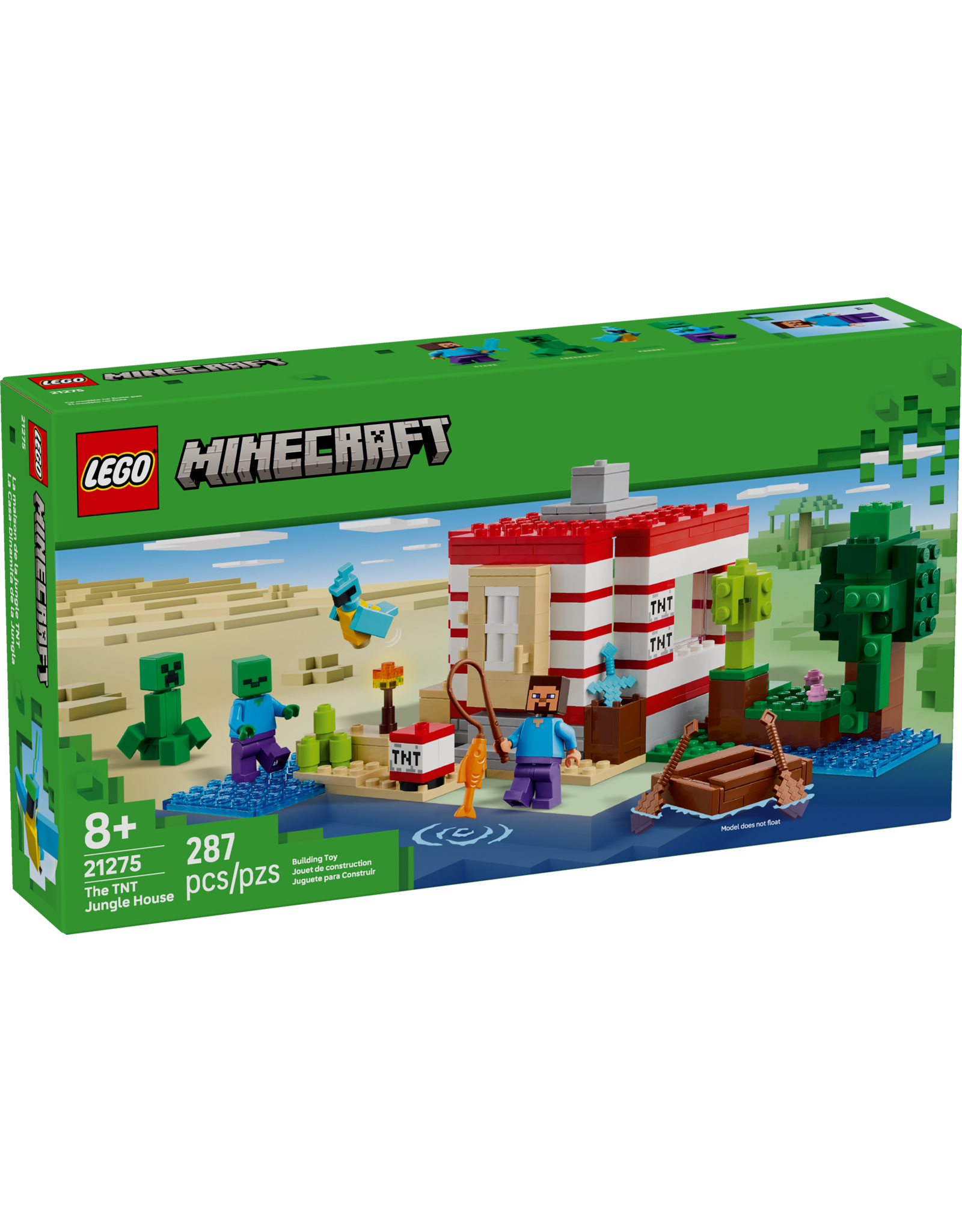 LEGO Minecraft 21275 The TNT Jungle House
