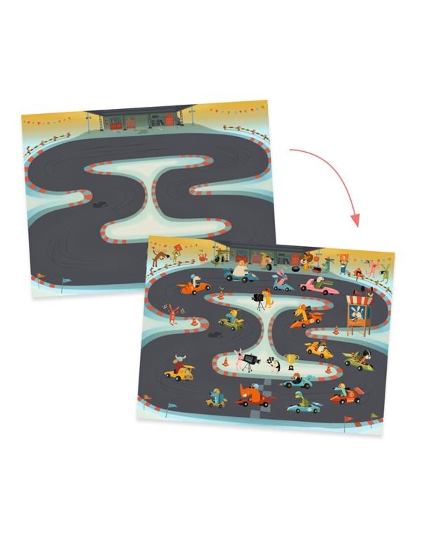 Djeco Asphalt Rub On Transfers