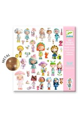 Djeco The Little World of Tinyly Metallic Stickers