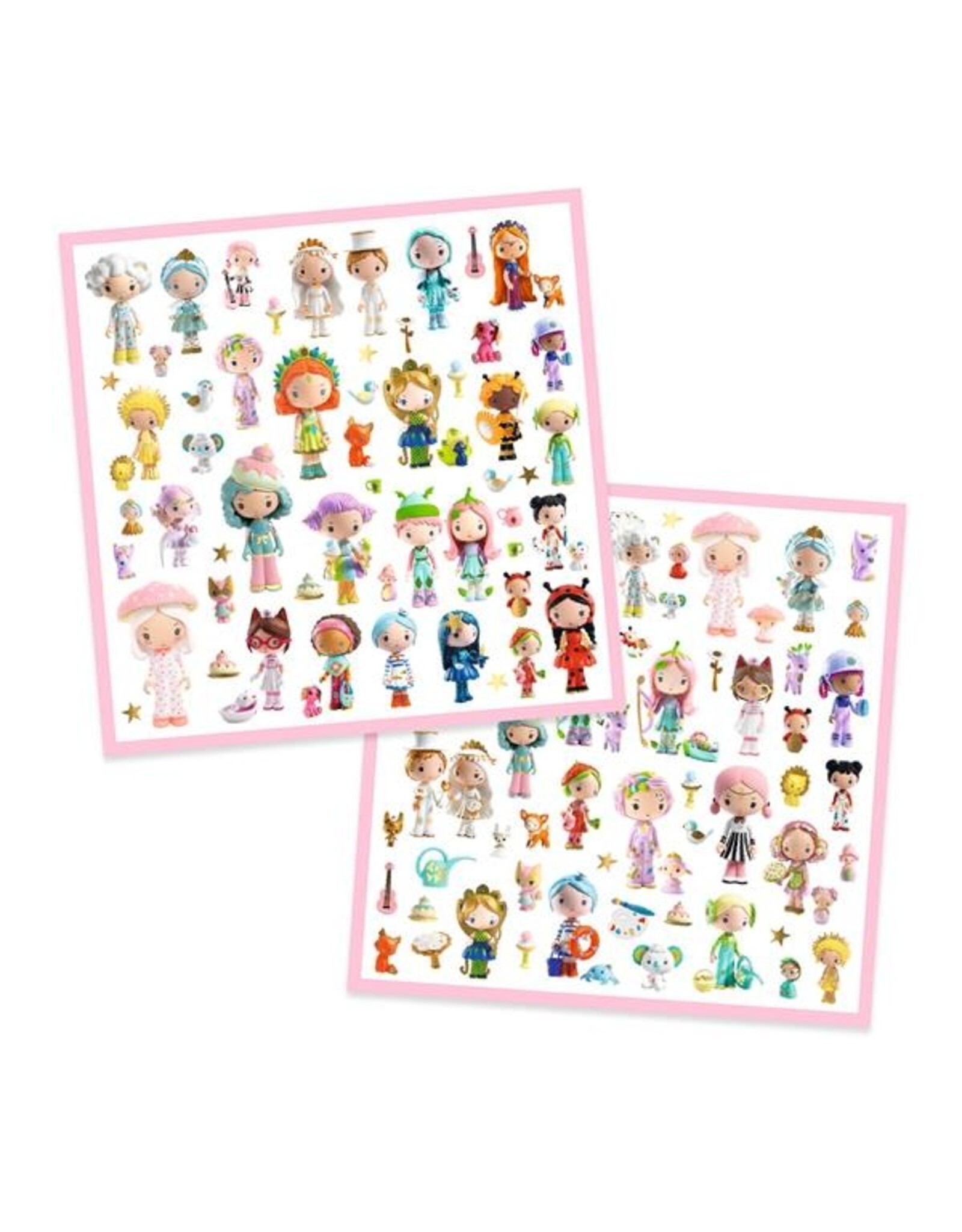 Djeco The Little World of Tinyly Metallic Stickers