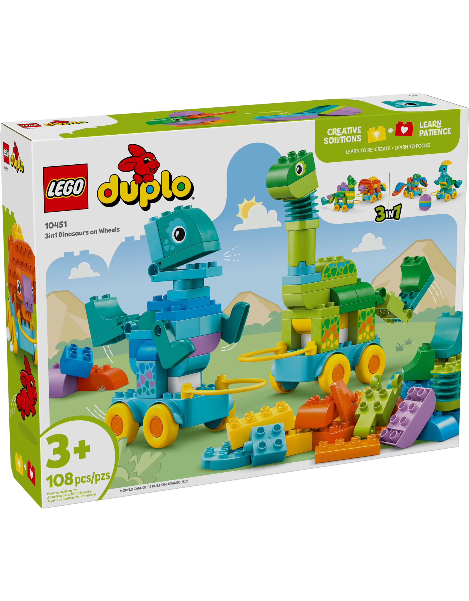 LEGO Duplo 10451 3in1 Dinosaurs on Wheels
