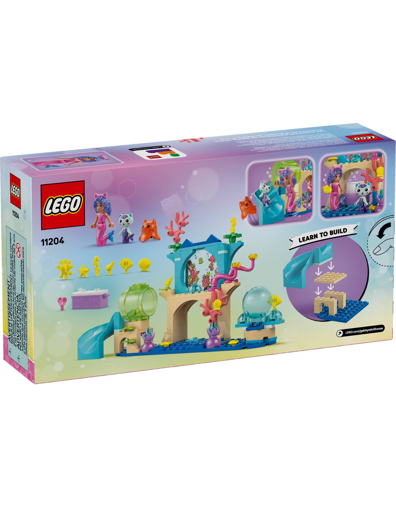 LEGO Gabby's Dollhouse 11204 Mermaid Gabby's Aquarium Adventure