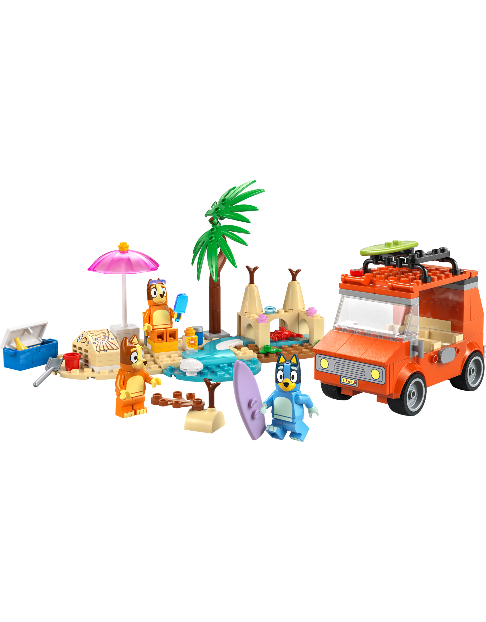 LEGO Bluey 11202 Bluey's Beach & Family Car Trip