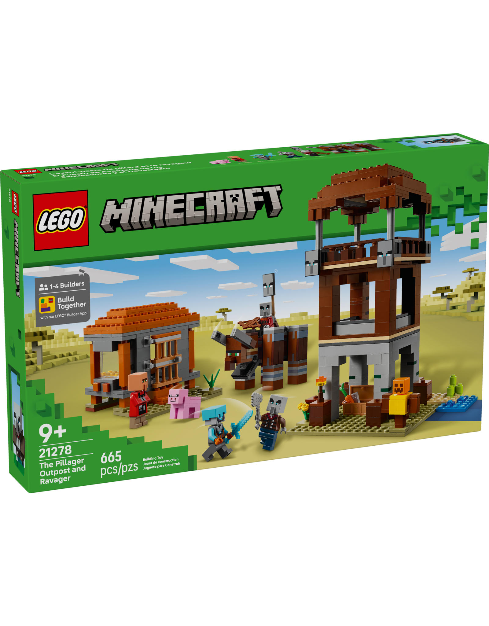 LEGO Minecraft 21278 The Pillager Outpost and Ravager