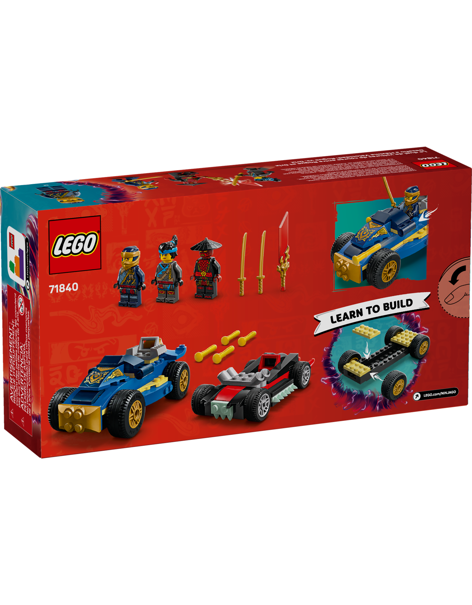 LEGO Ninjago 71840 Rogue vs. Drix Race Car Duel