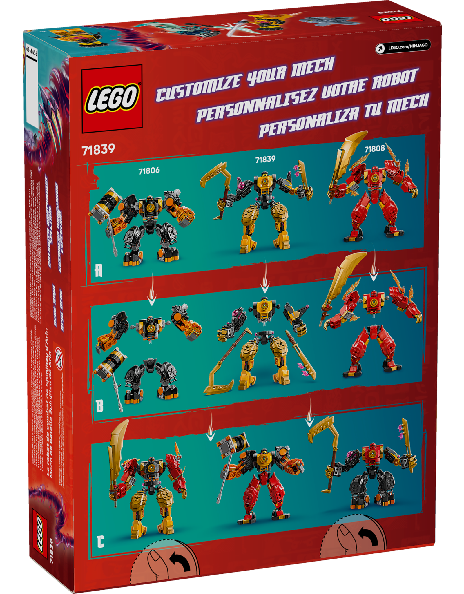 LEGO Ninjago 71839 Arin's Spinjitzu Battle Mech
