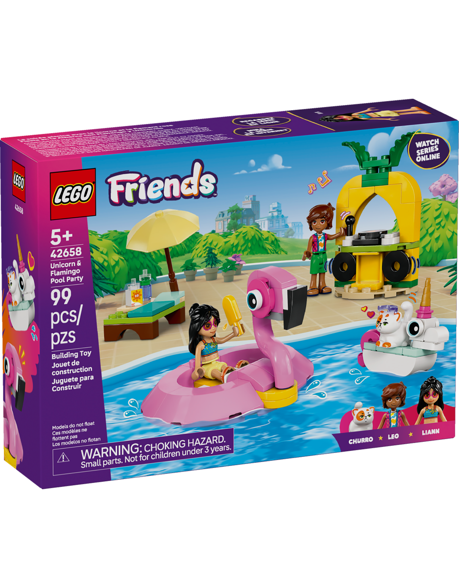 LEGO Friends 42658 Unicorn & Flamingo Pool Party