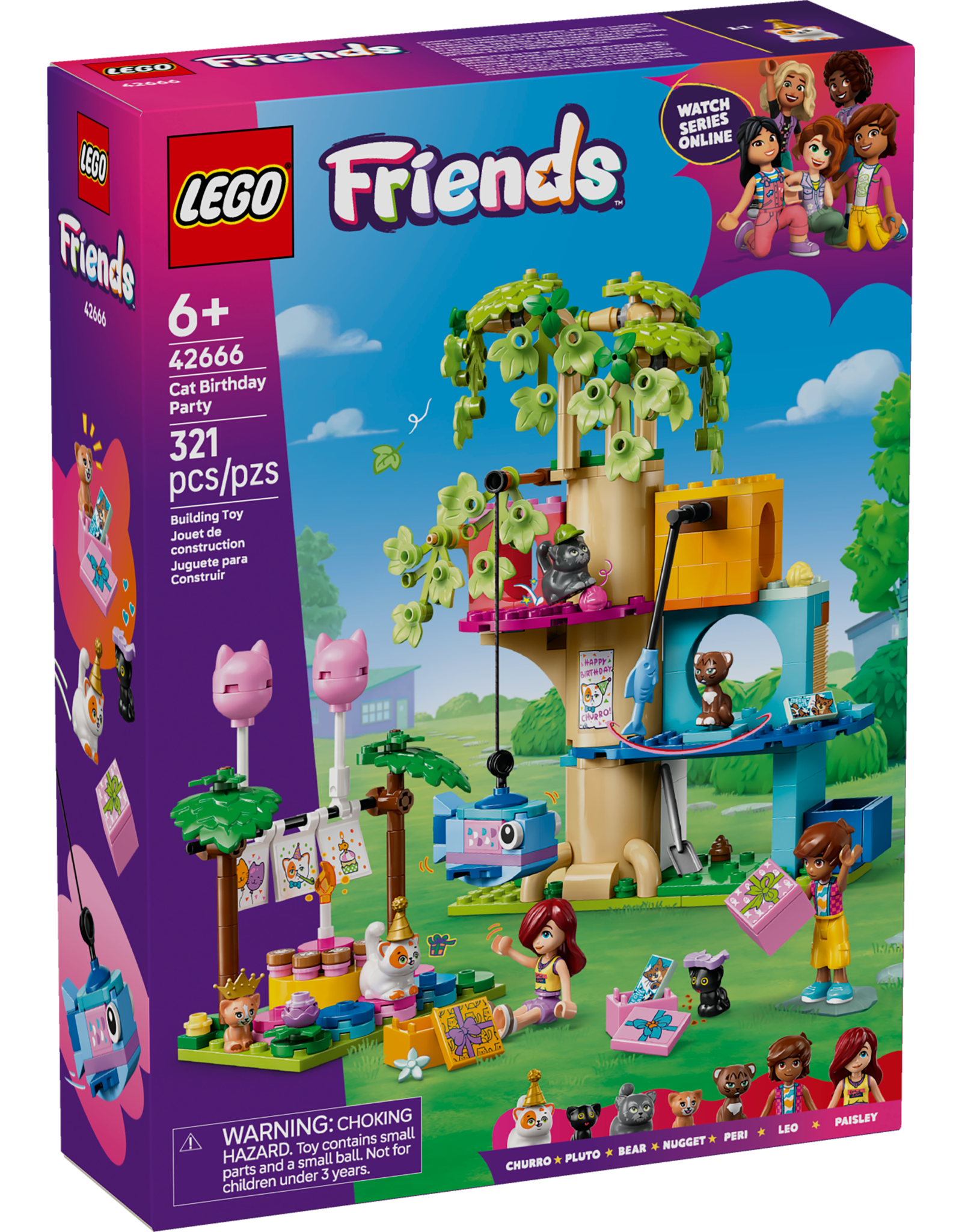 LEGO Friends 42666 Cat Birthday Party & Tree House