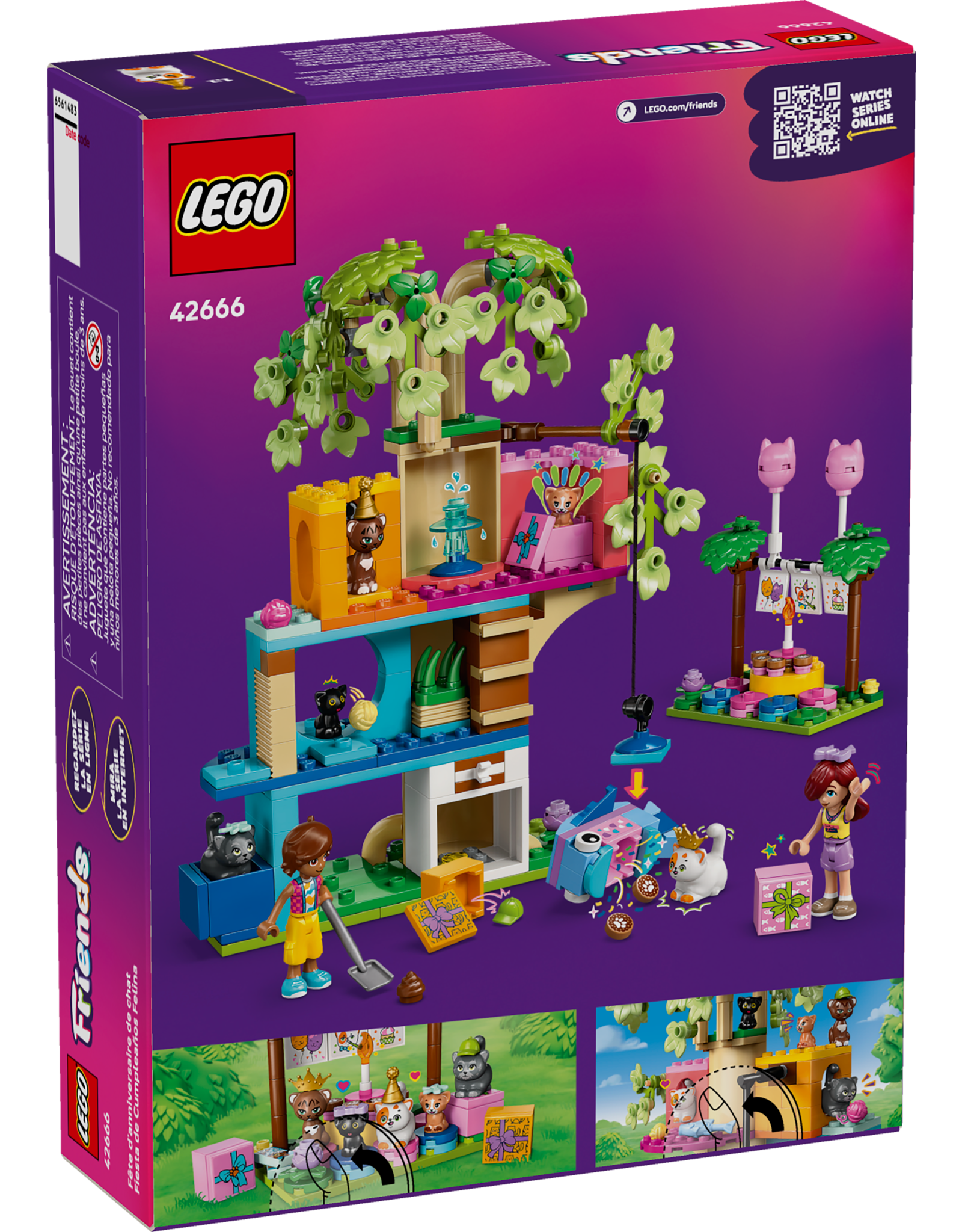 LEGO Friends 42666 Cat Birthday Party & Tree House