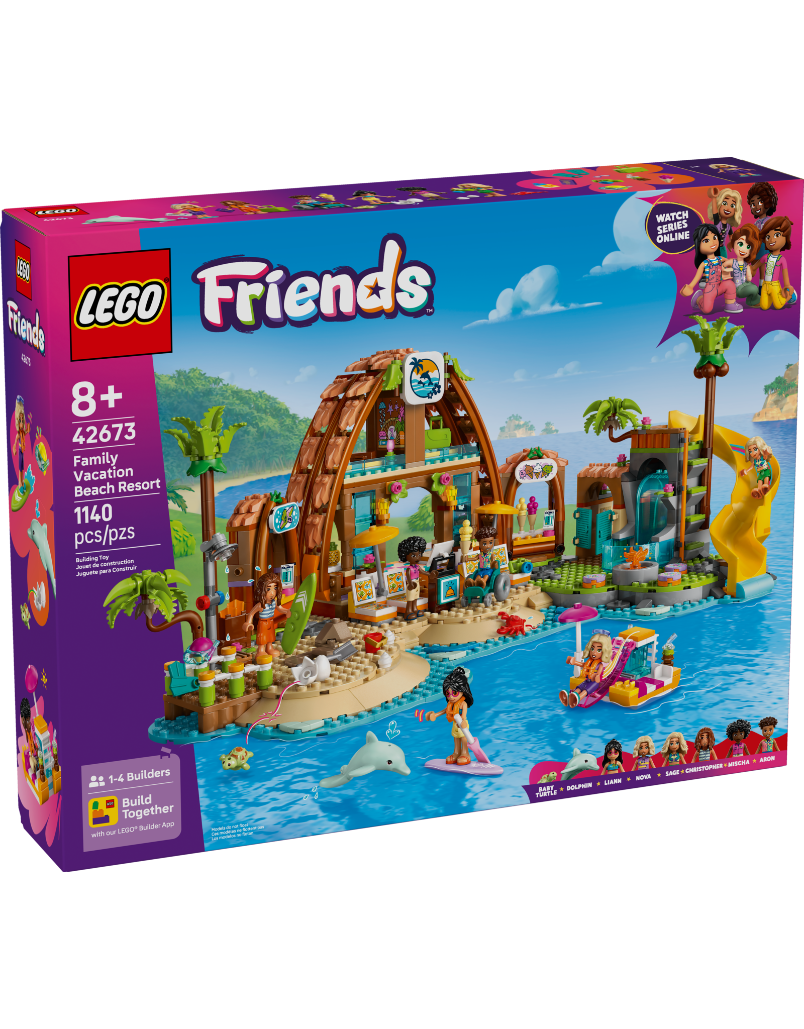 LEGO Friends 42673 Family Vacation Beach Resort