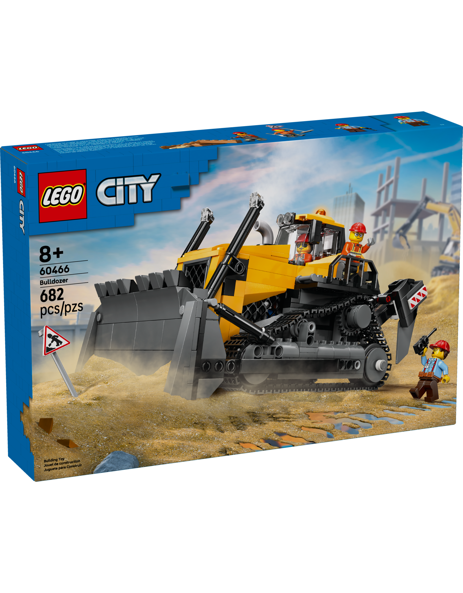 LEGO City 60466 Yellow Bulldozer