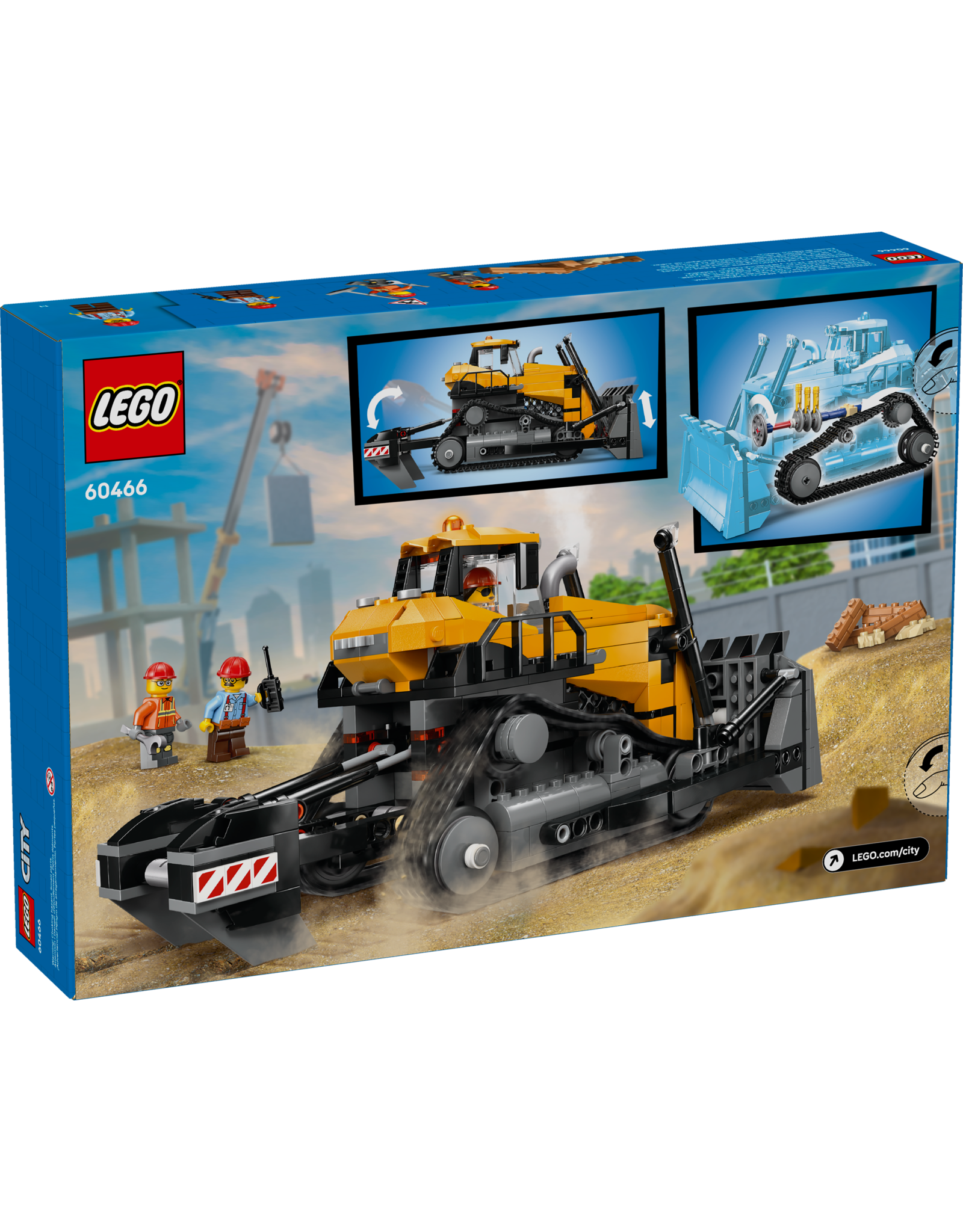 LEGO City 60466 Yellow Bulldozer