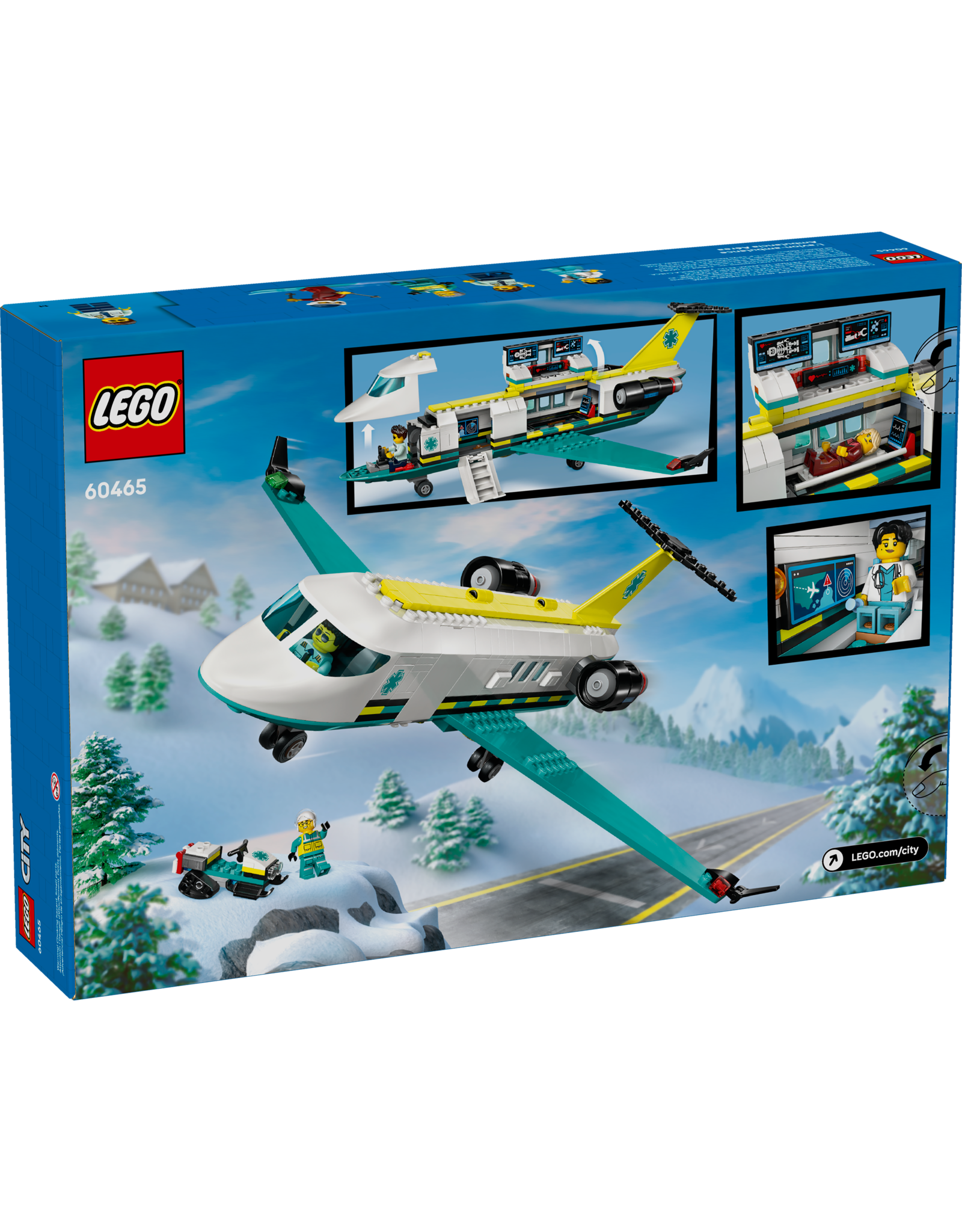 LEGO City 60465 Emergency Air Ambulance Airplane
