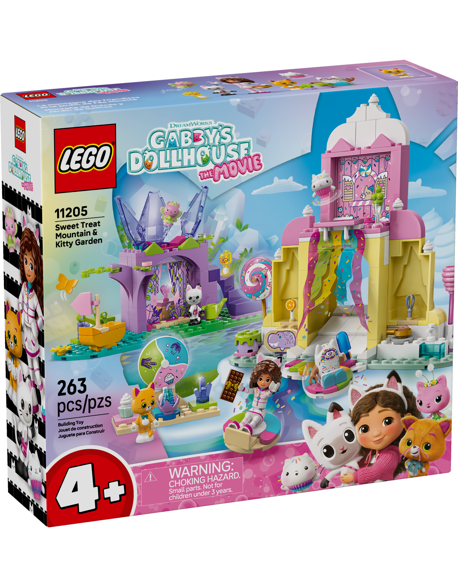 LEGO Gabby's Dollhouse 11205 Sweet Treat Mountain & Kitty Garden