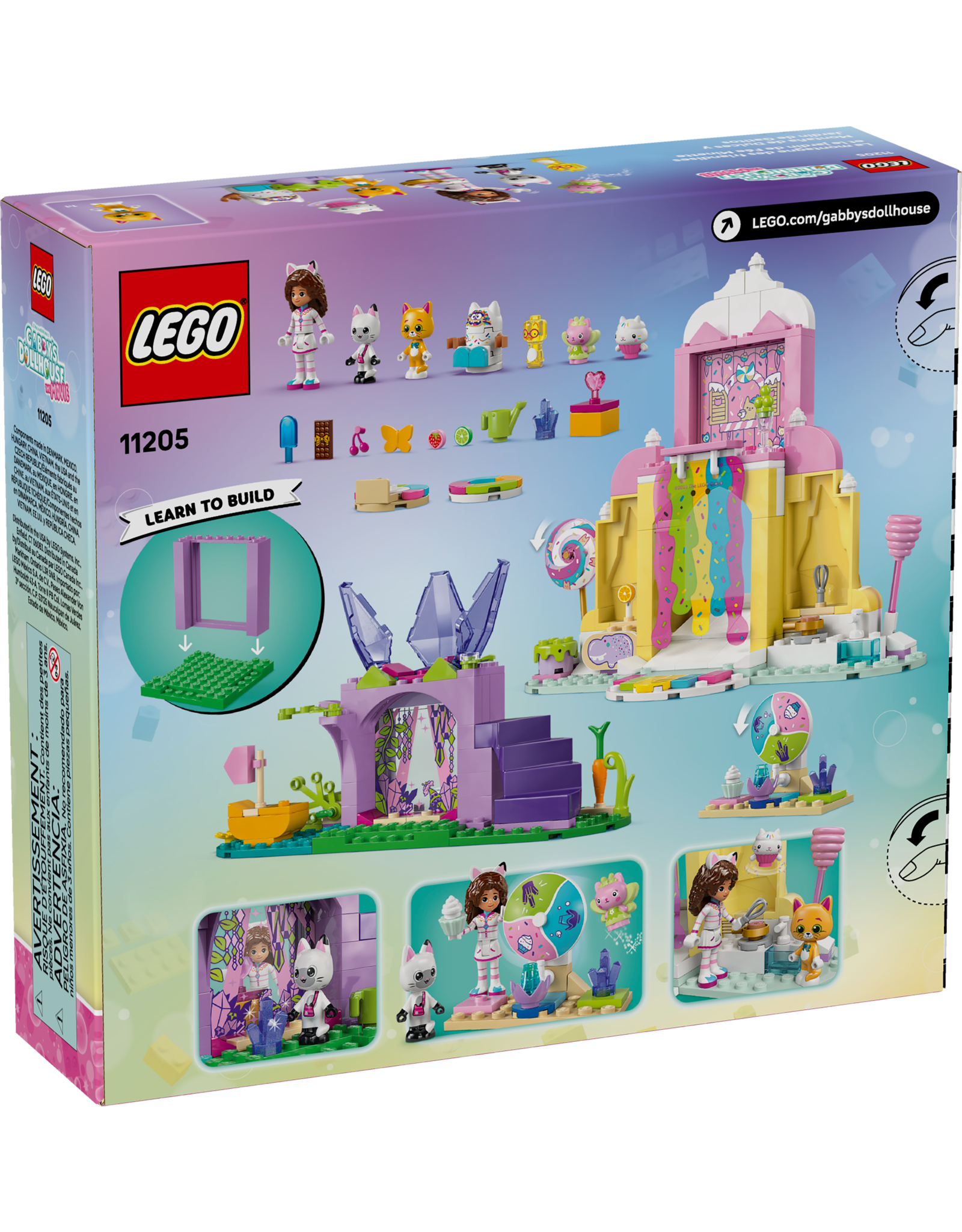 LEGO Gabby's Dollhouse 11205 Sweet Treat Mountain & Kitty Garden