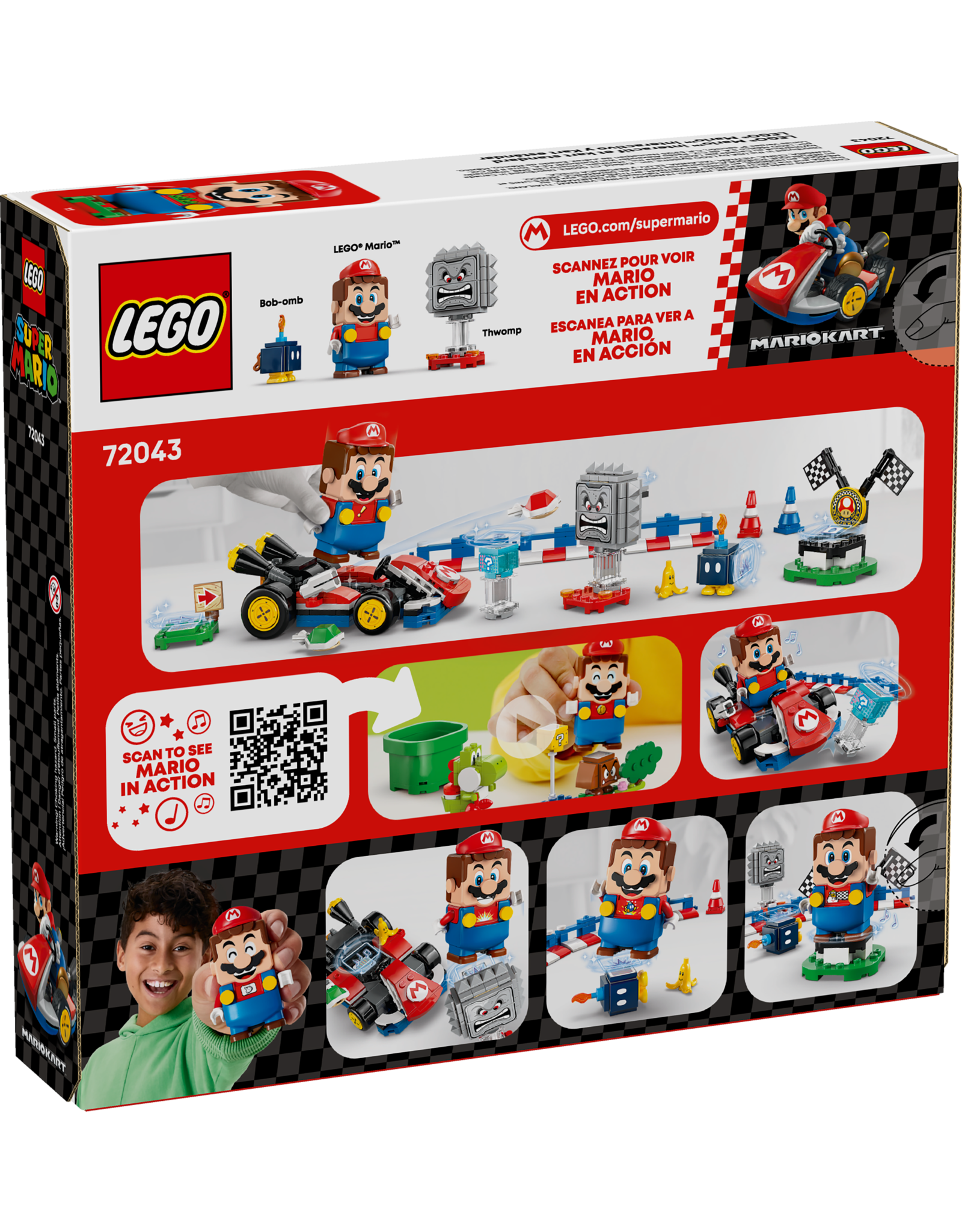 LEGO Super Mario 72043 Mario Kart™ – Interactive LEGO® Mario™ & Standard Kart