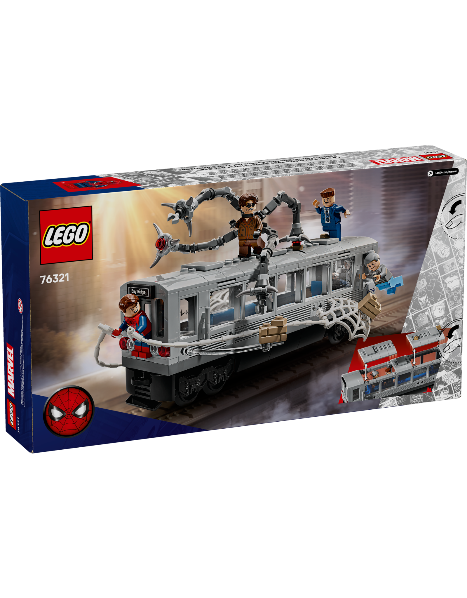 LEGO Super Heroes 76321 Spider-Man vs. Doc Ock Subway Train Scene