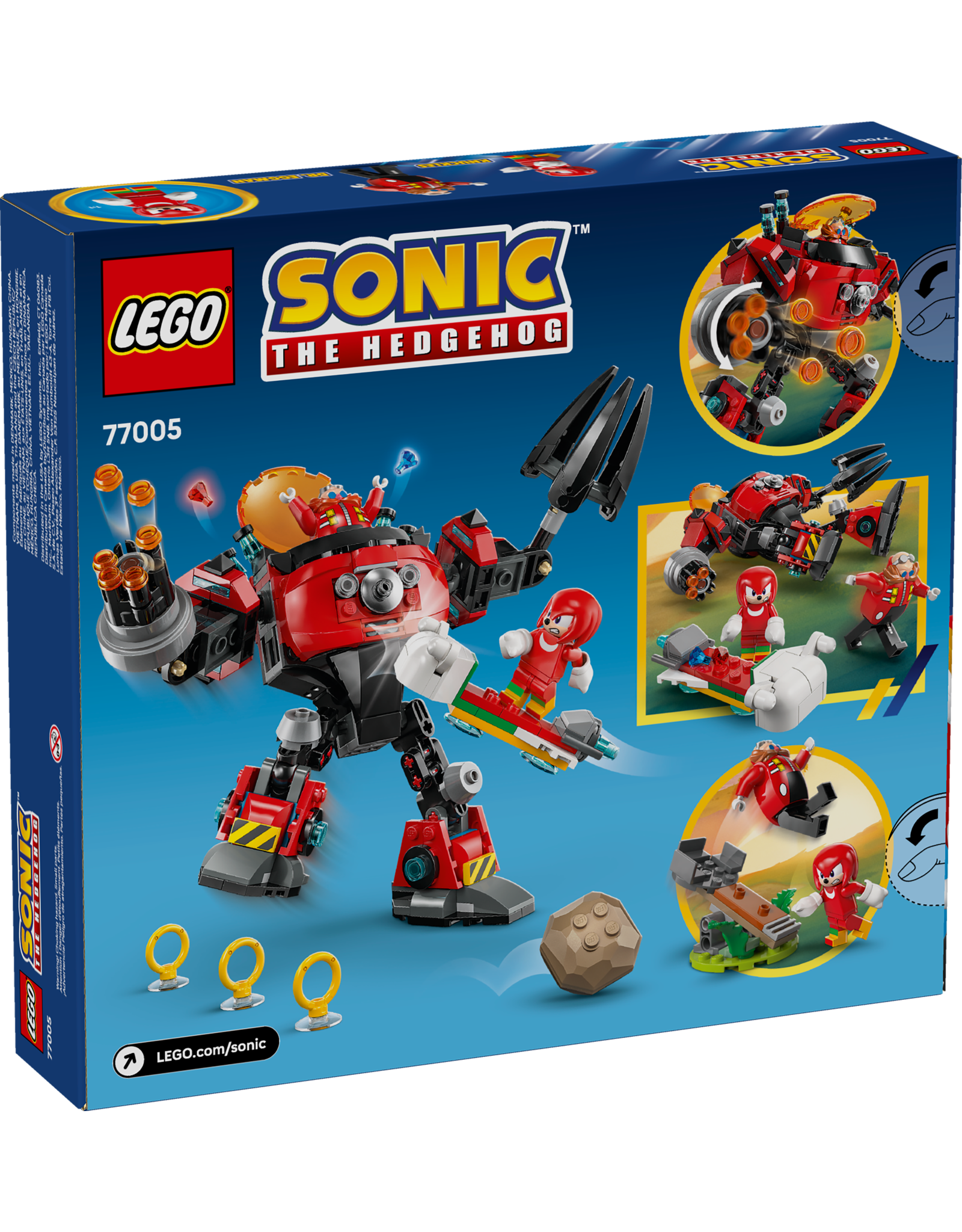 LEGO Sonic 77005 Knuckles vs. Dr. Eggman Egg Crusher Mech