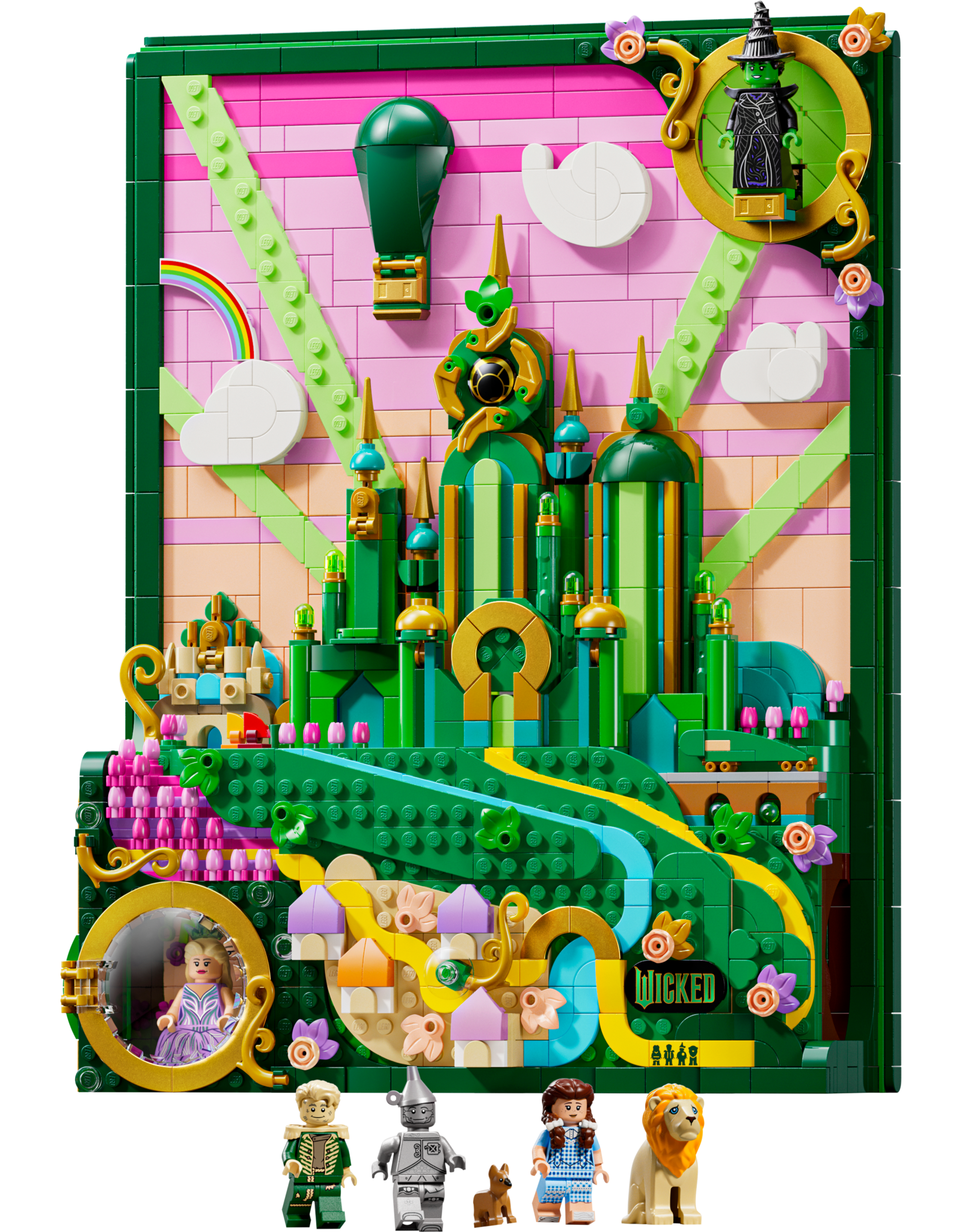 LEGO Wicked 75685  Emerald City Wall Art