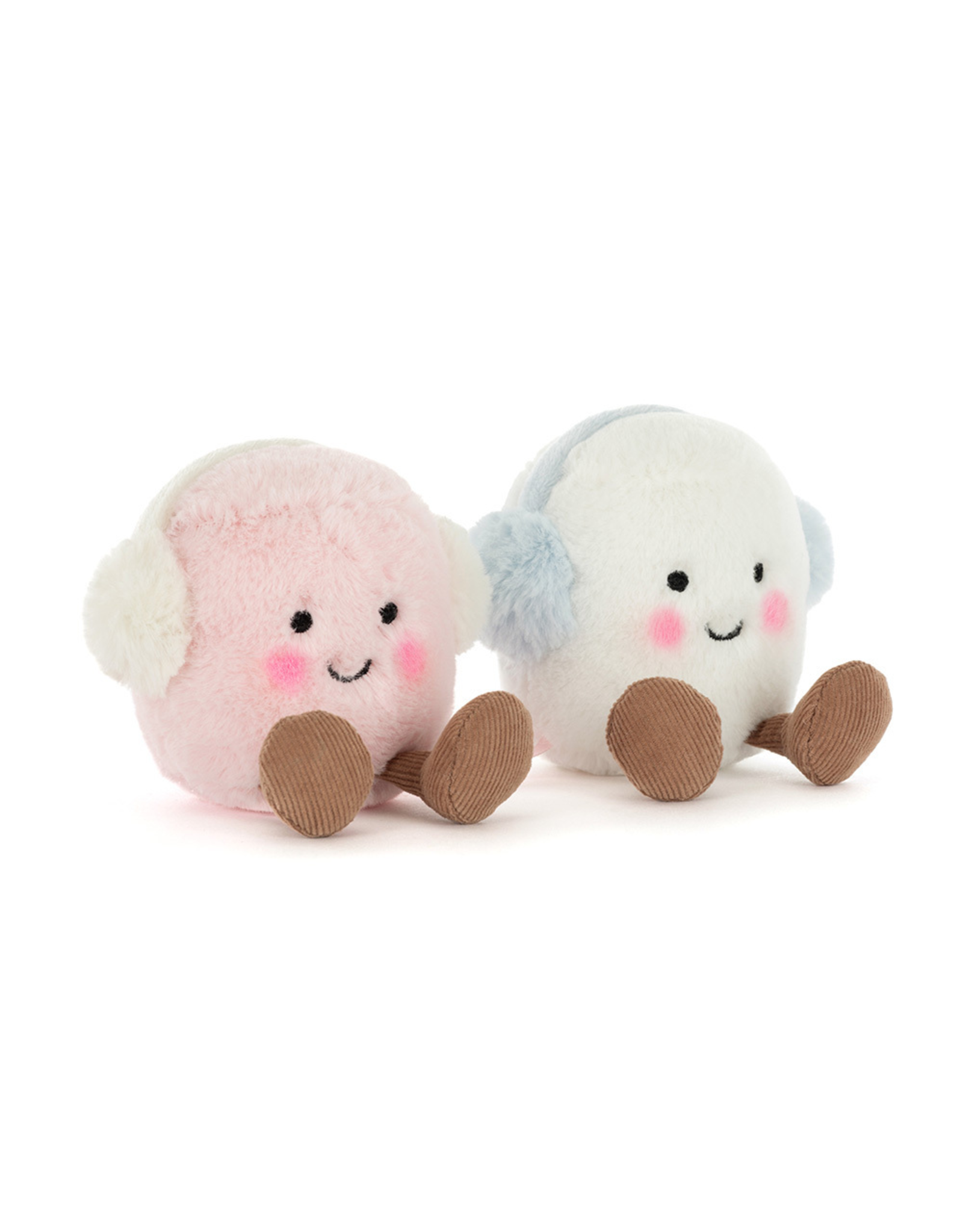 Jellycat Amuseables Toastie Pink and White Marshmallows