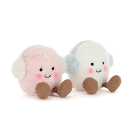 Jellycat Amuseables Toastie Pink and White Marshmallows
