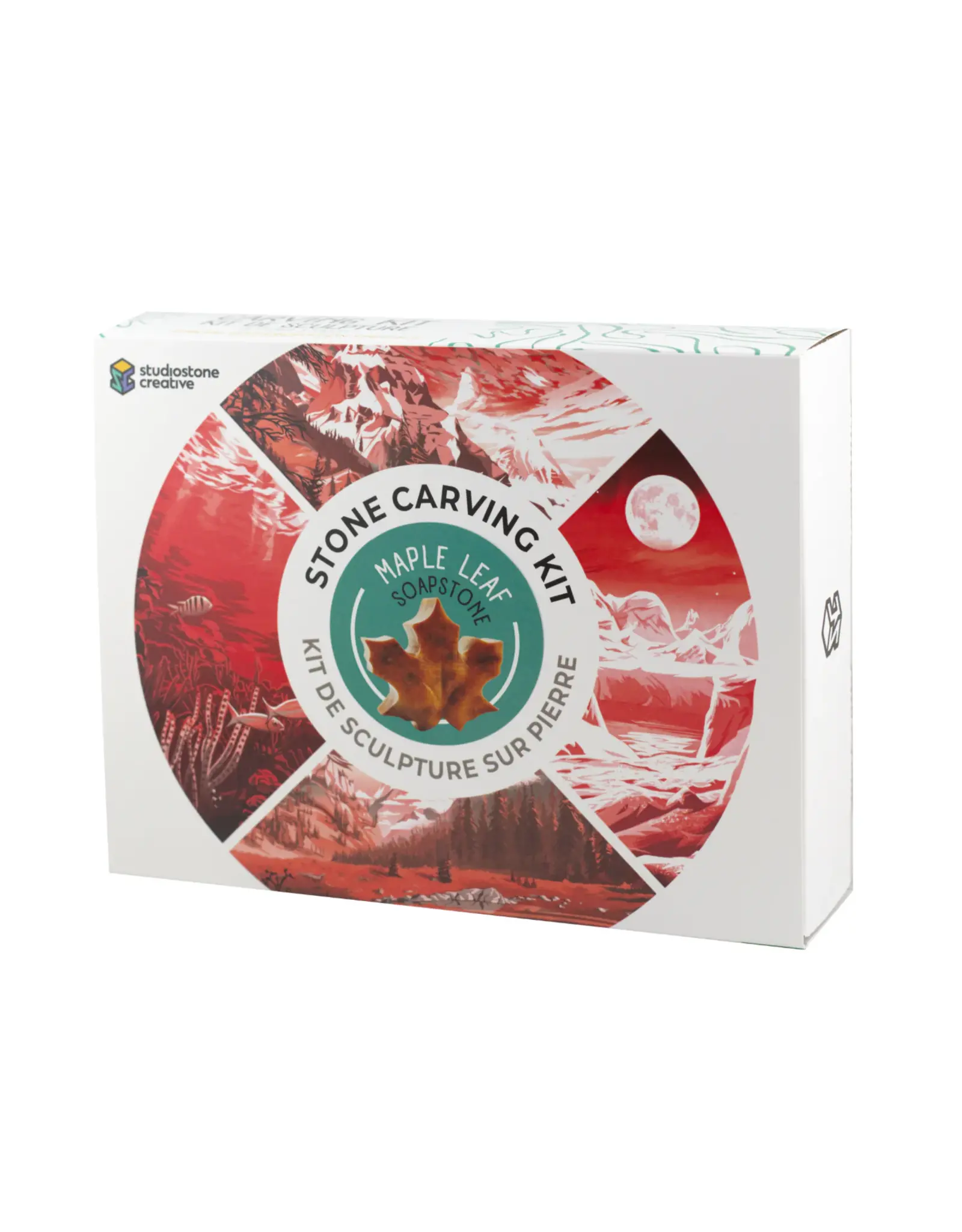 Studiostone Creative Maple Leaf Soapstone Carving Kit