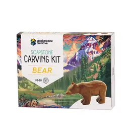 Studiostone Creative Bear Soapstone Carving Kit