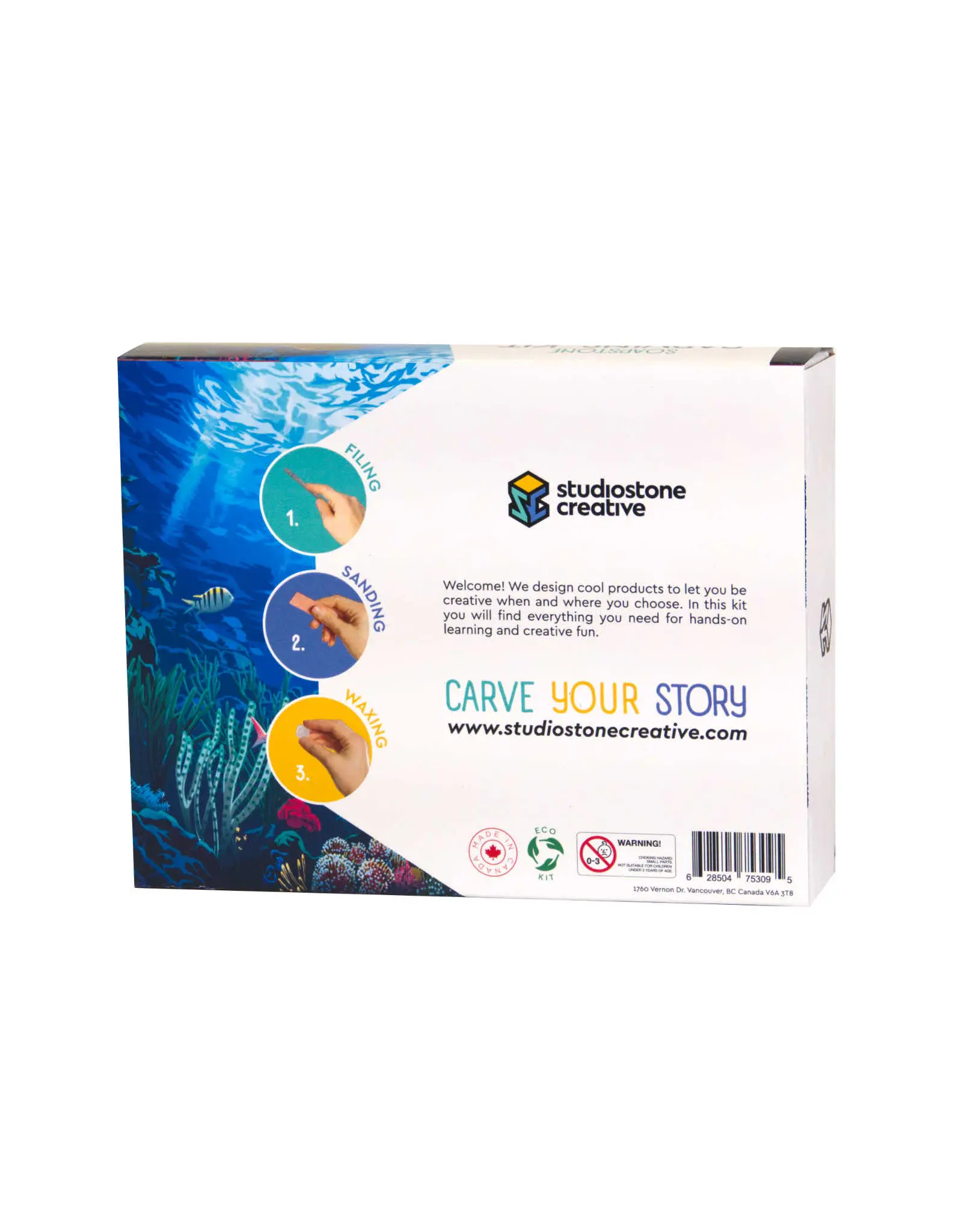 Studiostone Creative Orca Soapstone Carving Kit