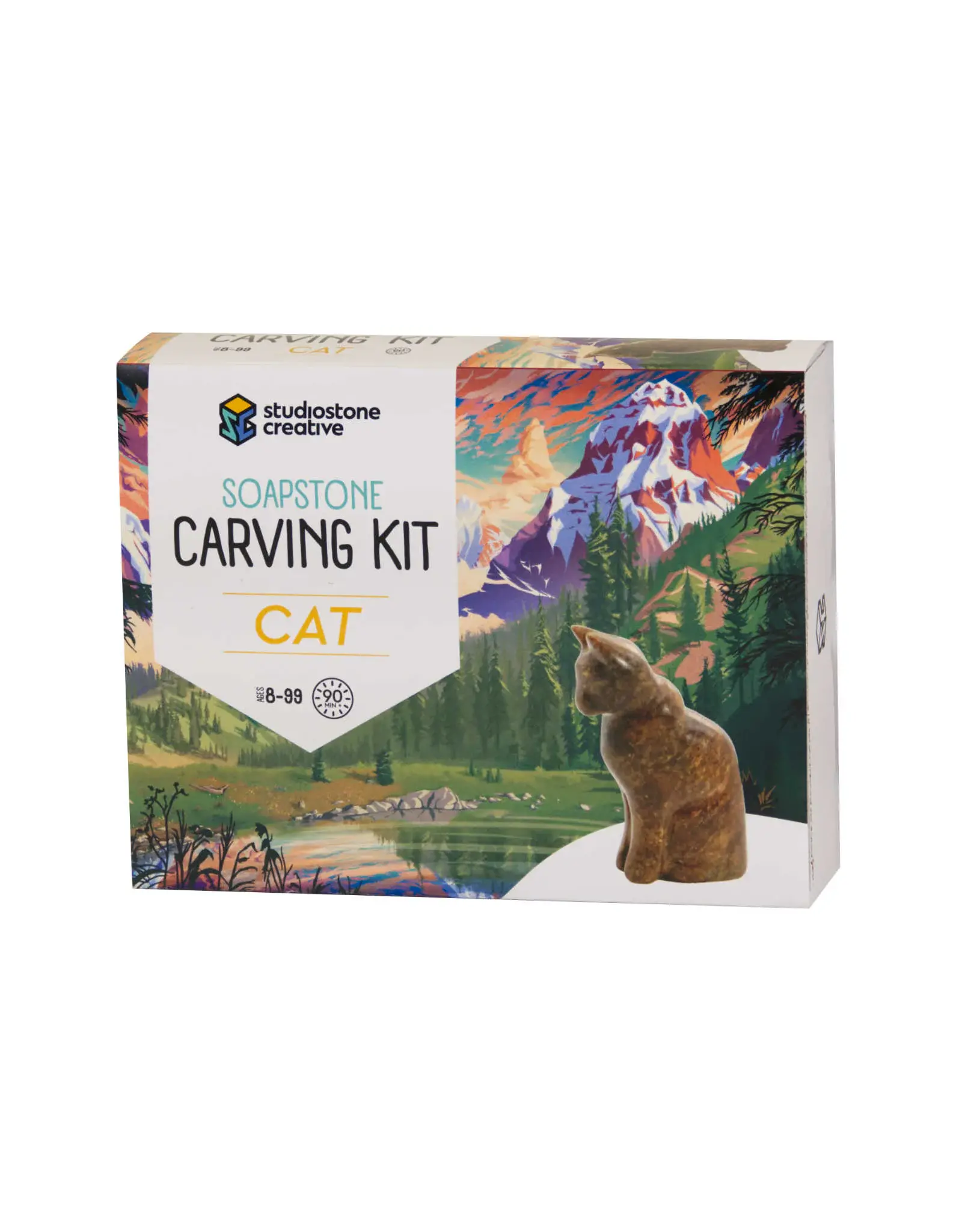 Studiostone Creative Cat Soapstone Carving Kit